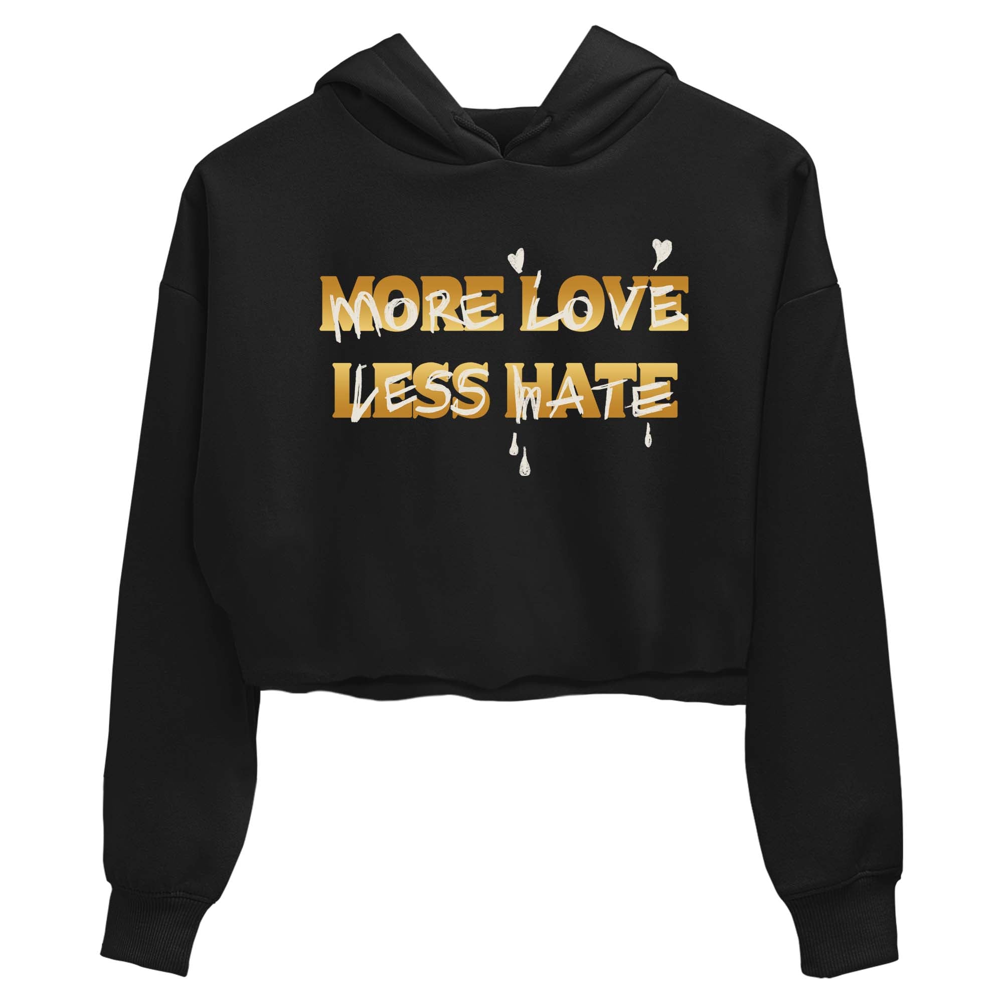 More Love Less Hate snkmatch Women's Top - Air Jordan 5 Golden Ticket