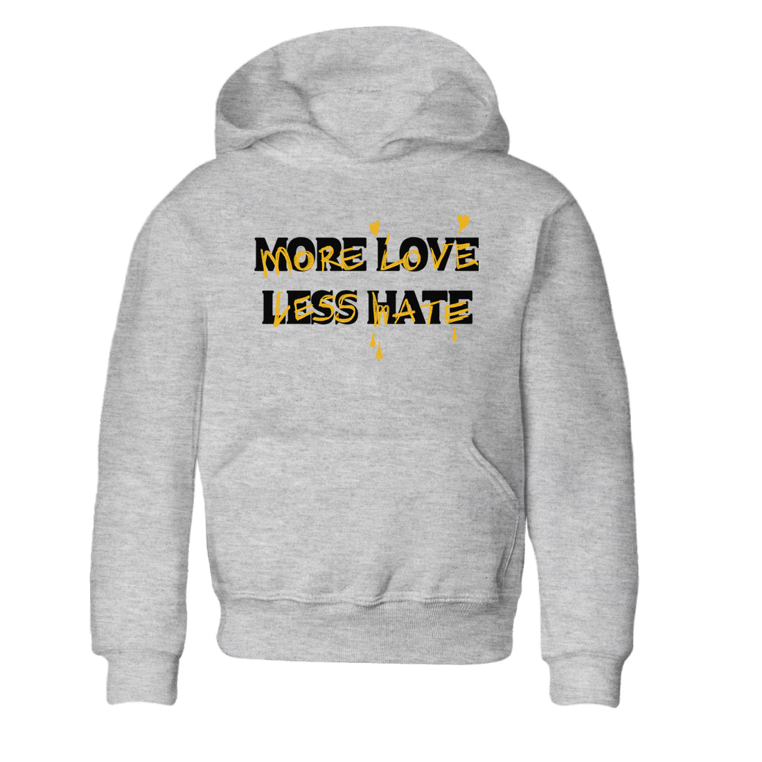 More Love Less Hate snkmatch Tees Kids - Dunk High Pollen