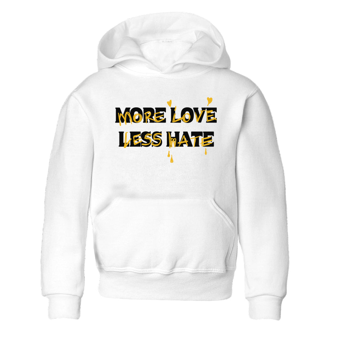 More Love Less Hate snkmatch Tees Kids - Dunk High Pollen