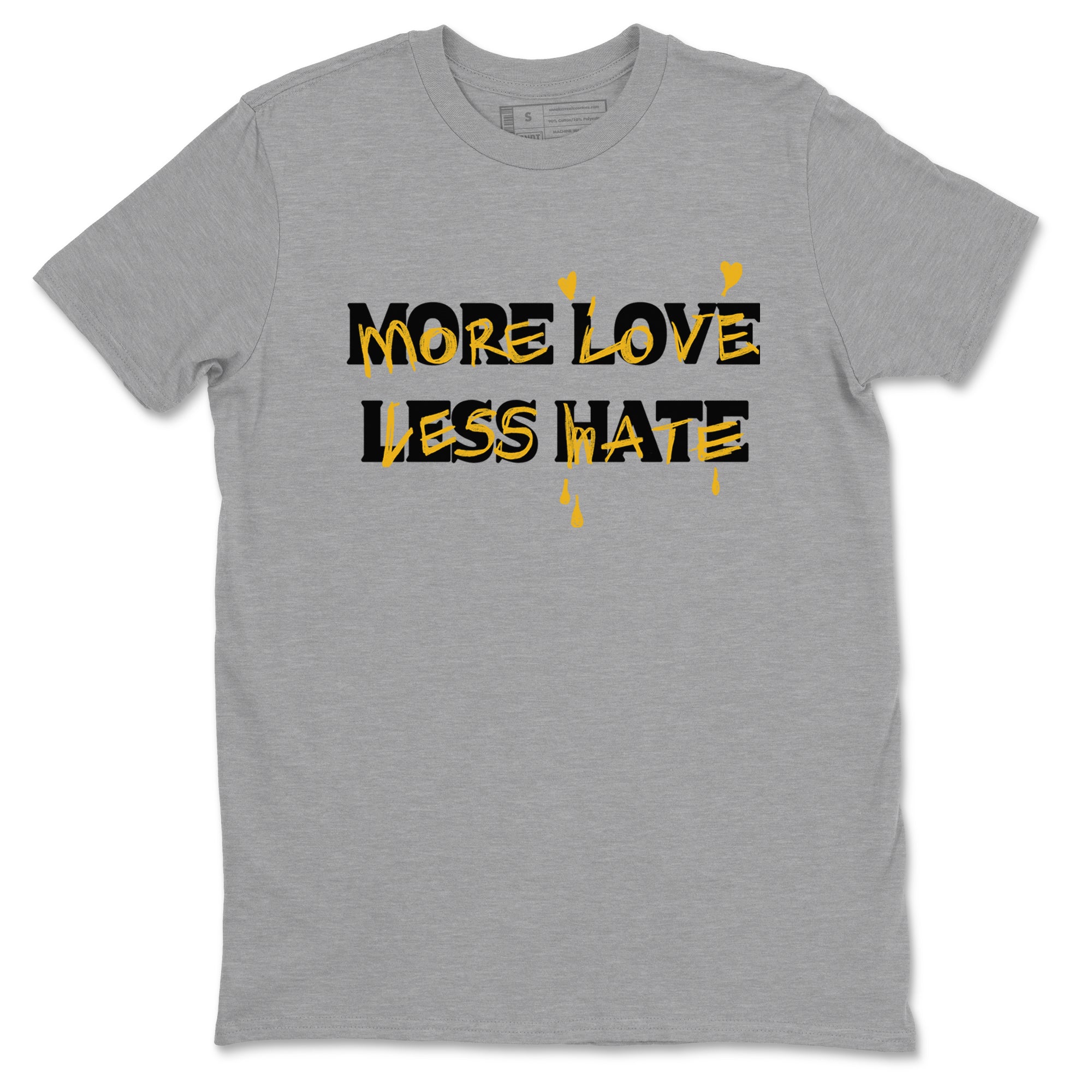 More Love Less Hate snkmatch Tees - Dunk High Pollen