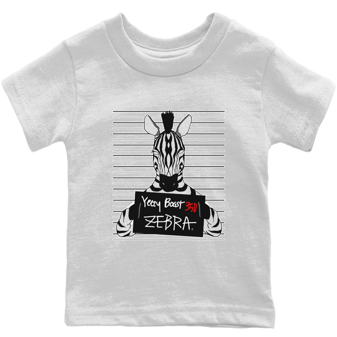 Mugshot Kids Tops - Yeezy 350 Zebra