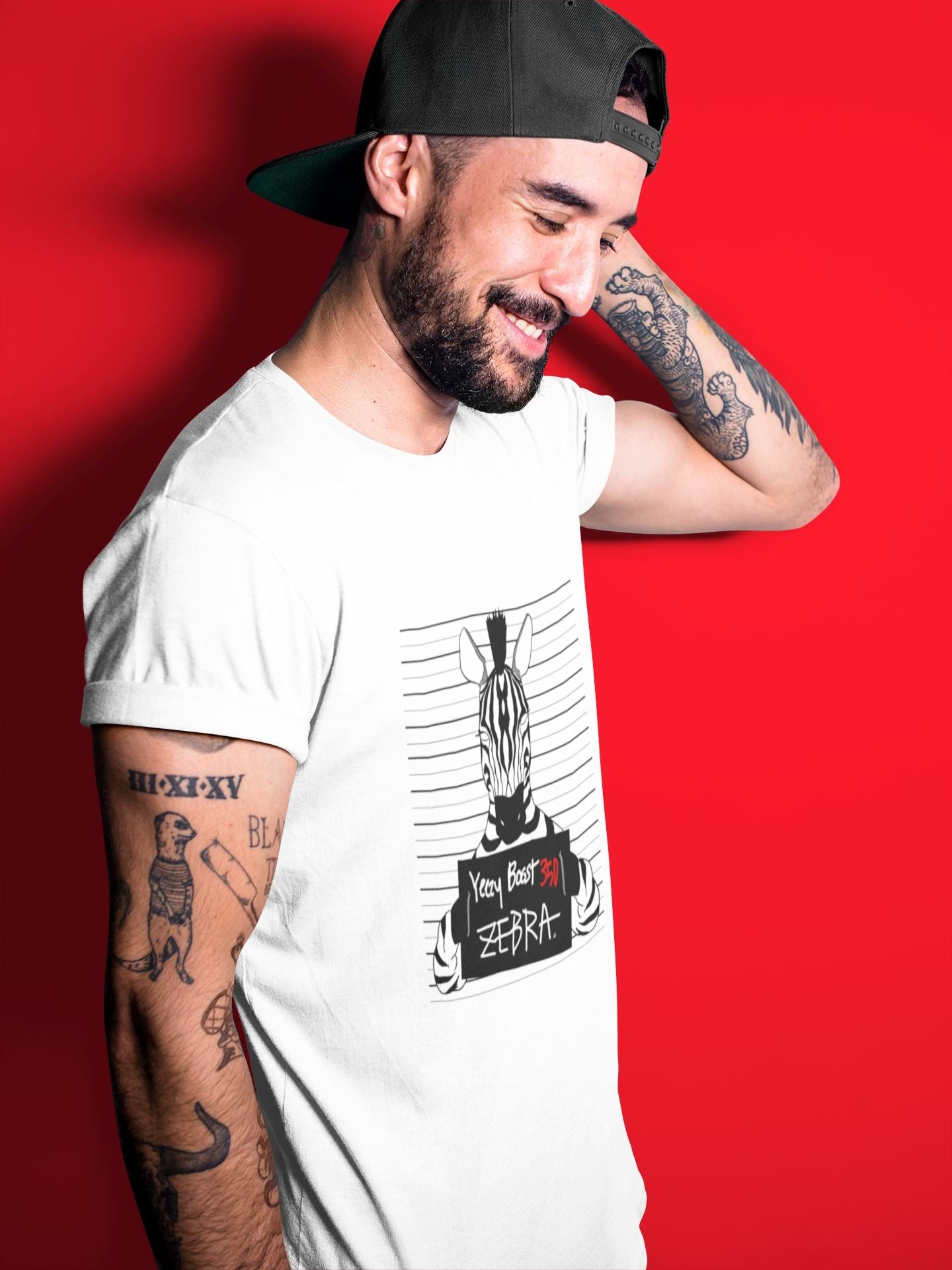 Mugshot Unisex Tops - Yeezy 350 Zebra