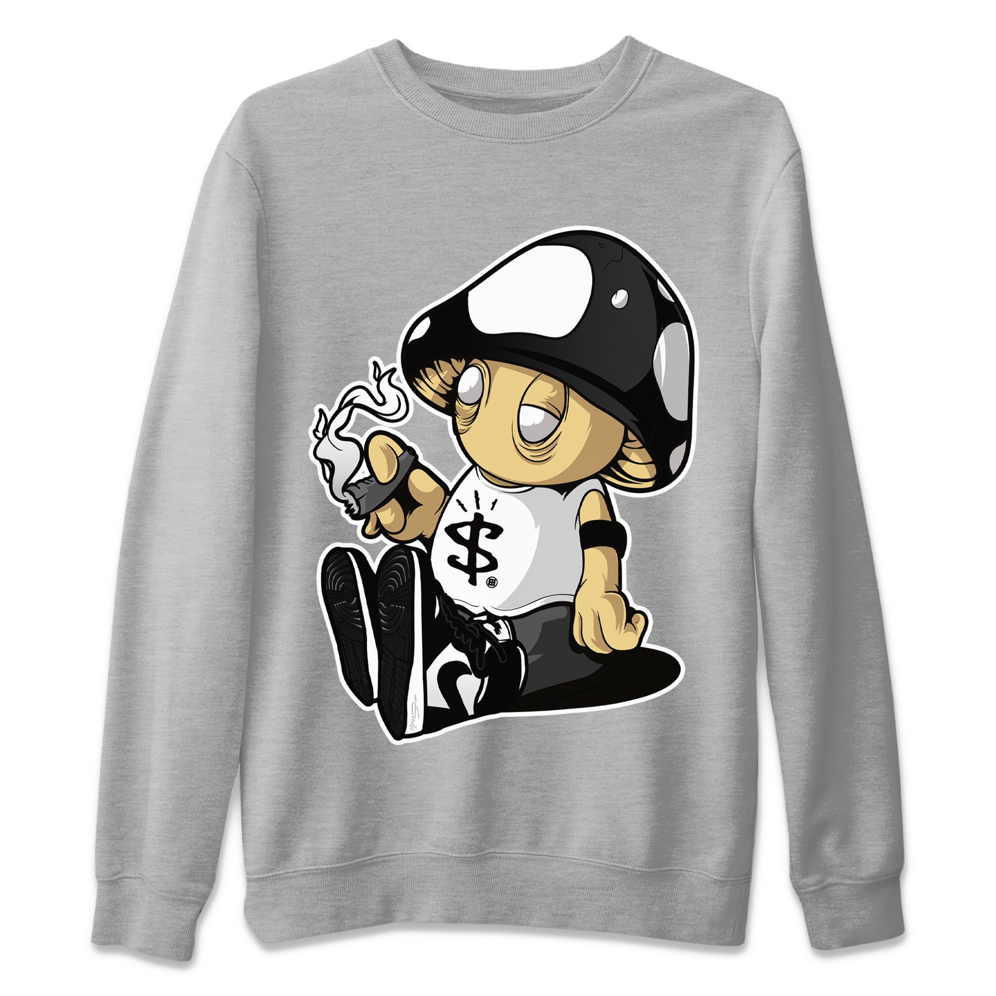 Mushrooms Unisex Tops - Air Jordan 1 Black White