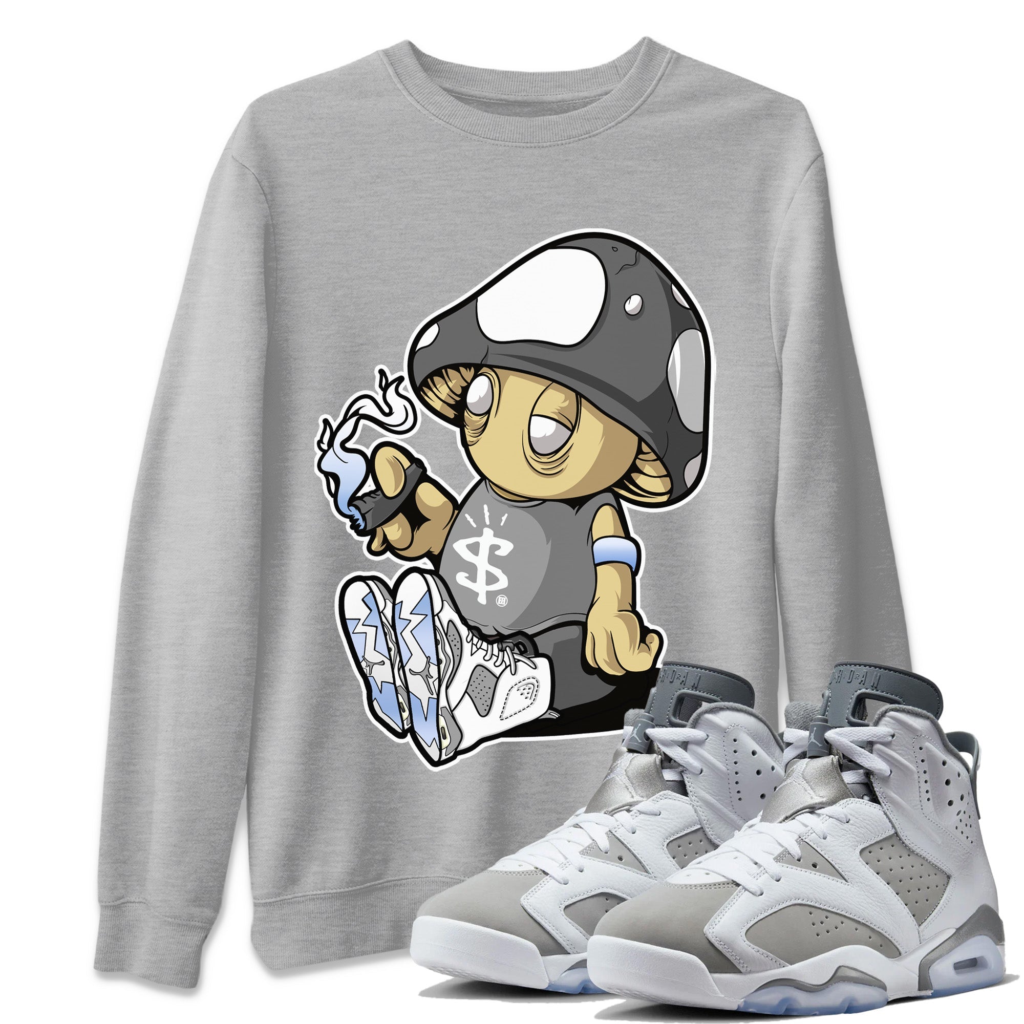 Mushrooms Unisex Tops - Air Jordan 6 Cool Grey