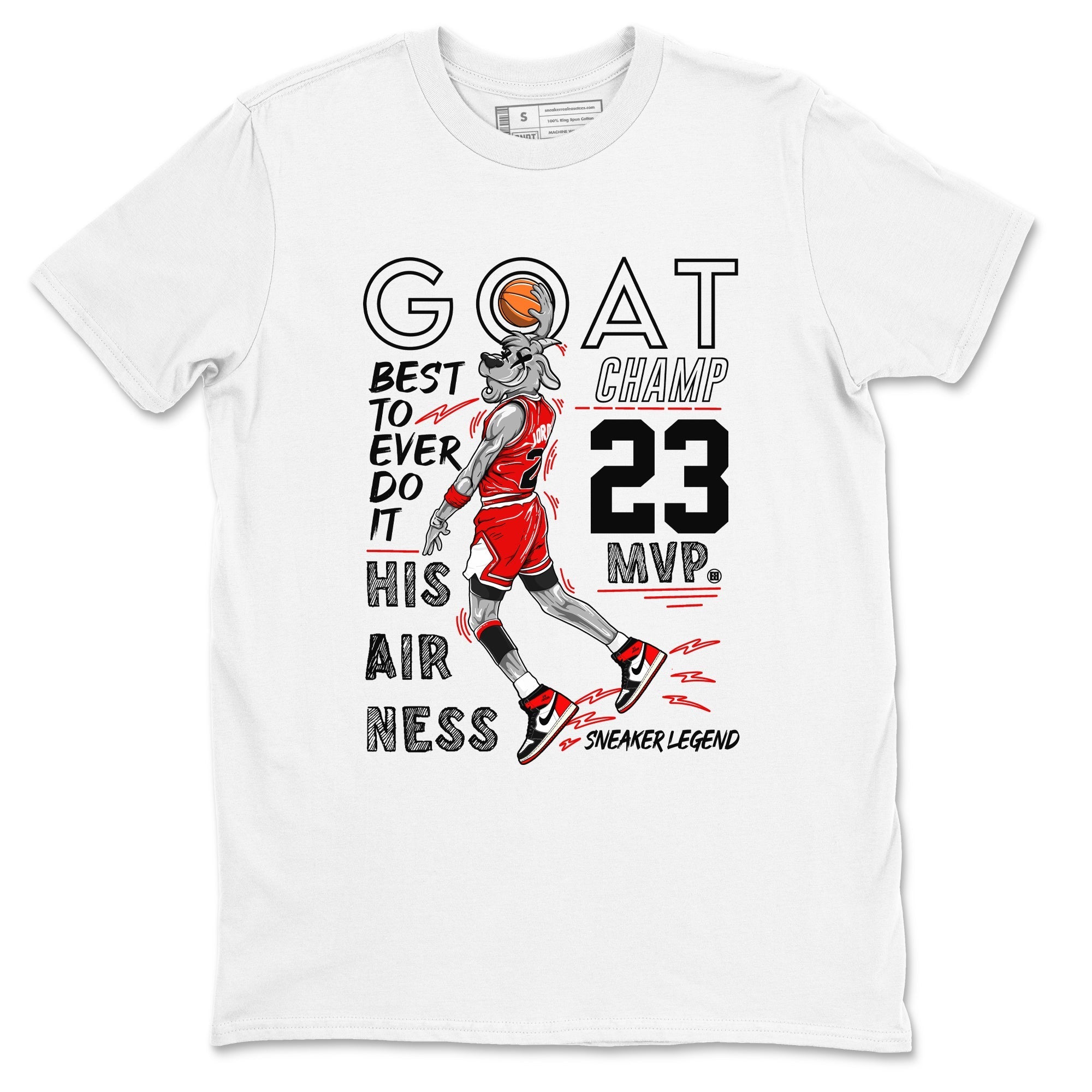 MVP Goat snkmatch Tees - Air Jordan 1 Black Toe Reimagined