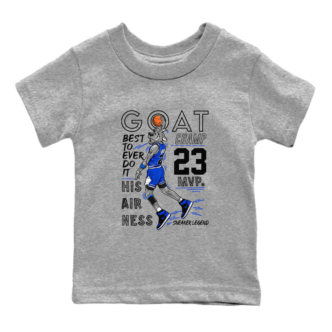MVP Goat snkmatch Tee Kids - Air Jordan 1 Royal Reimagined
