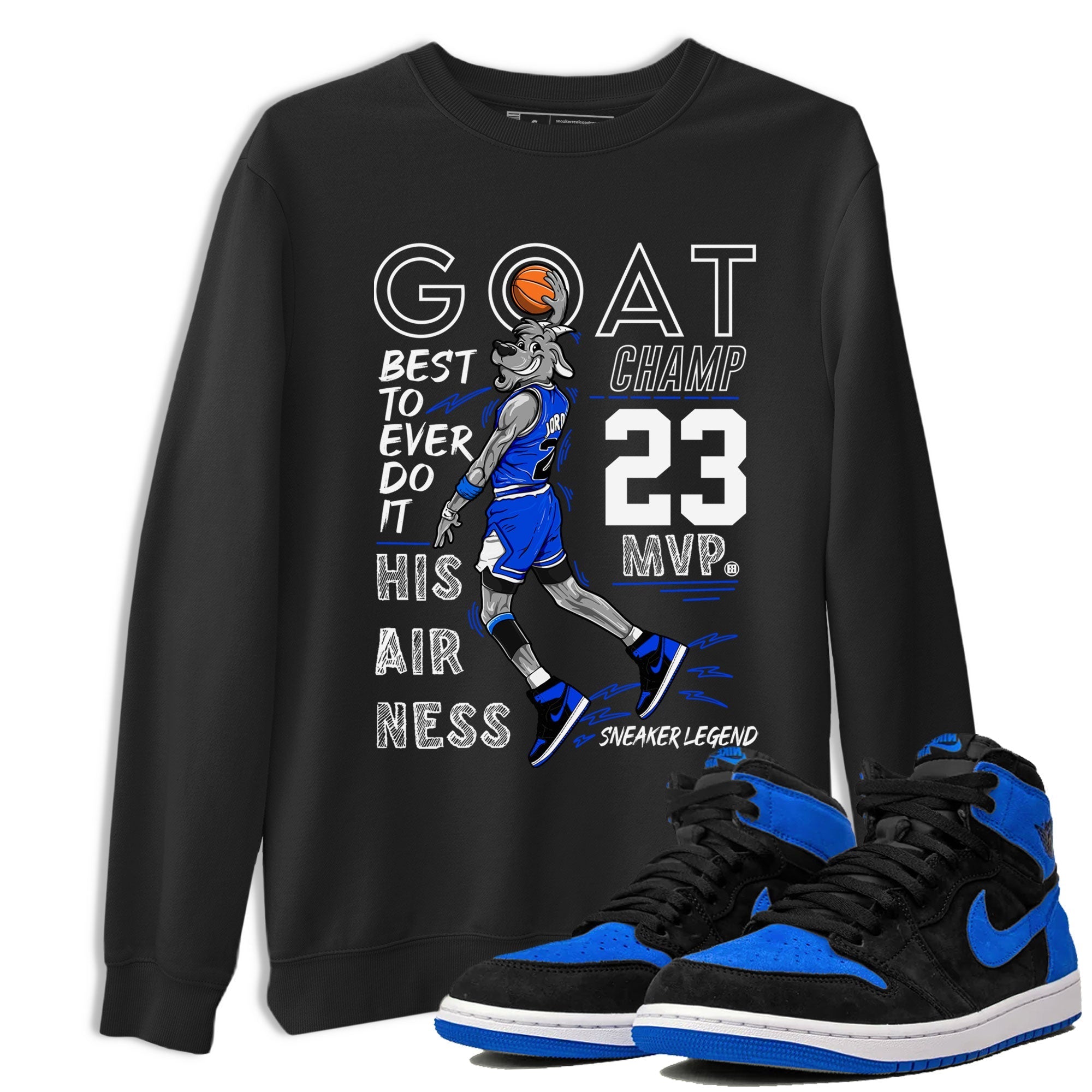 MVP Goat snkmatch Tee - Air Jordan 1 Royal Reimagined