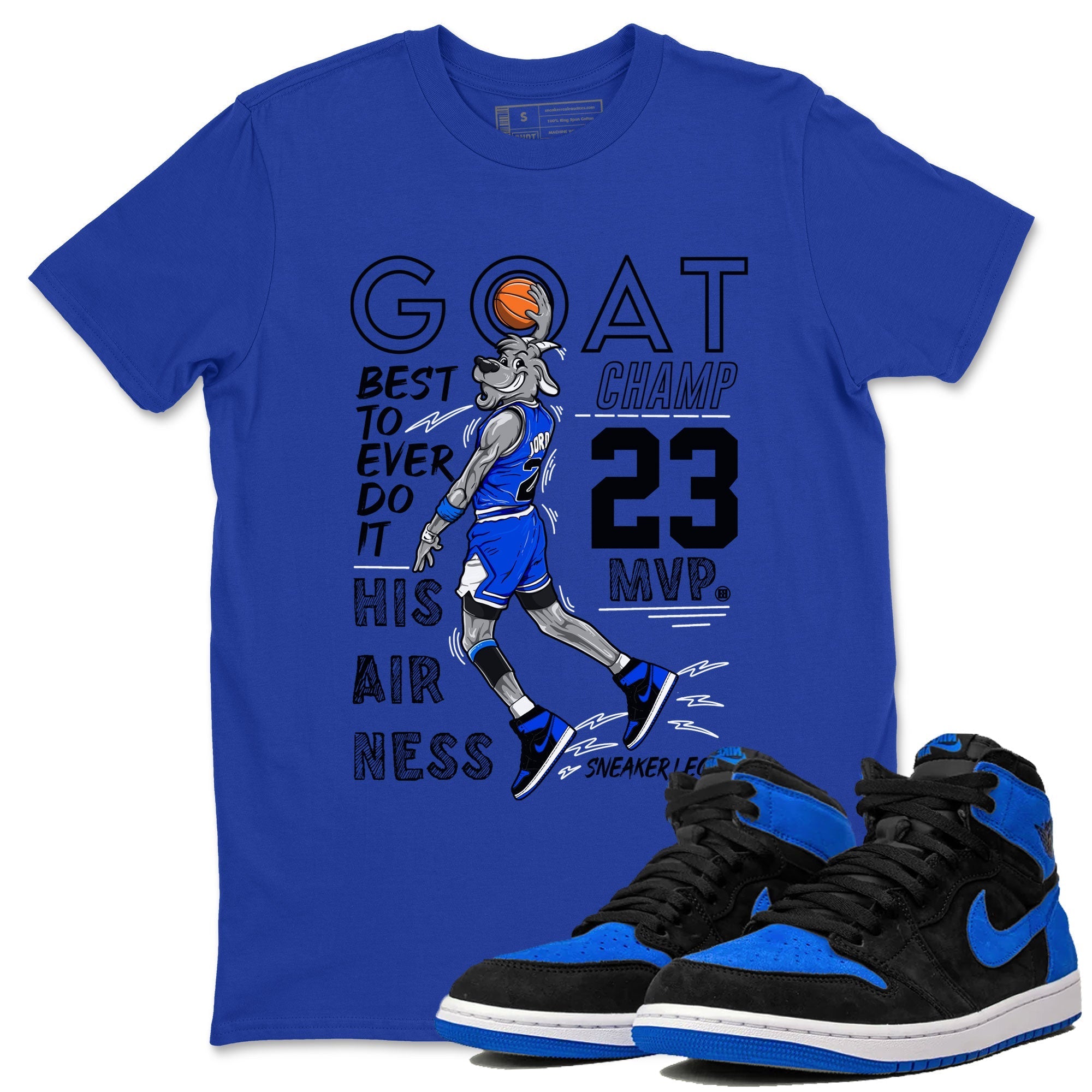 MVP Goat snkmatch Tee - Air Jordan 1 Royal Reimagined