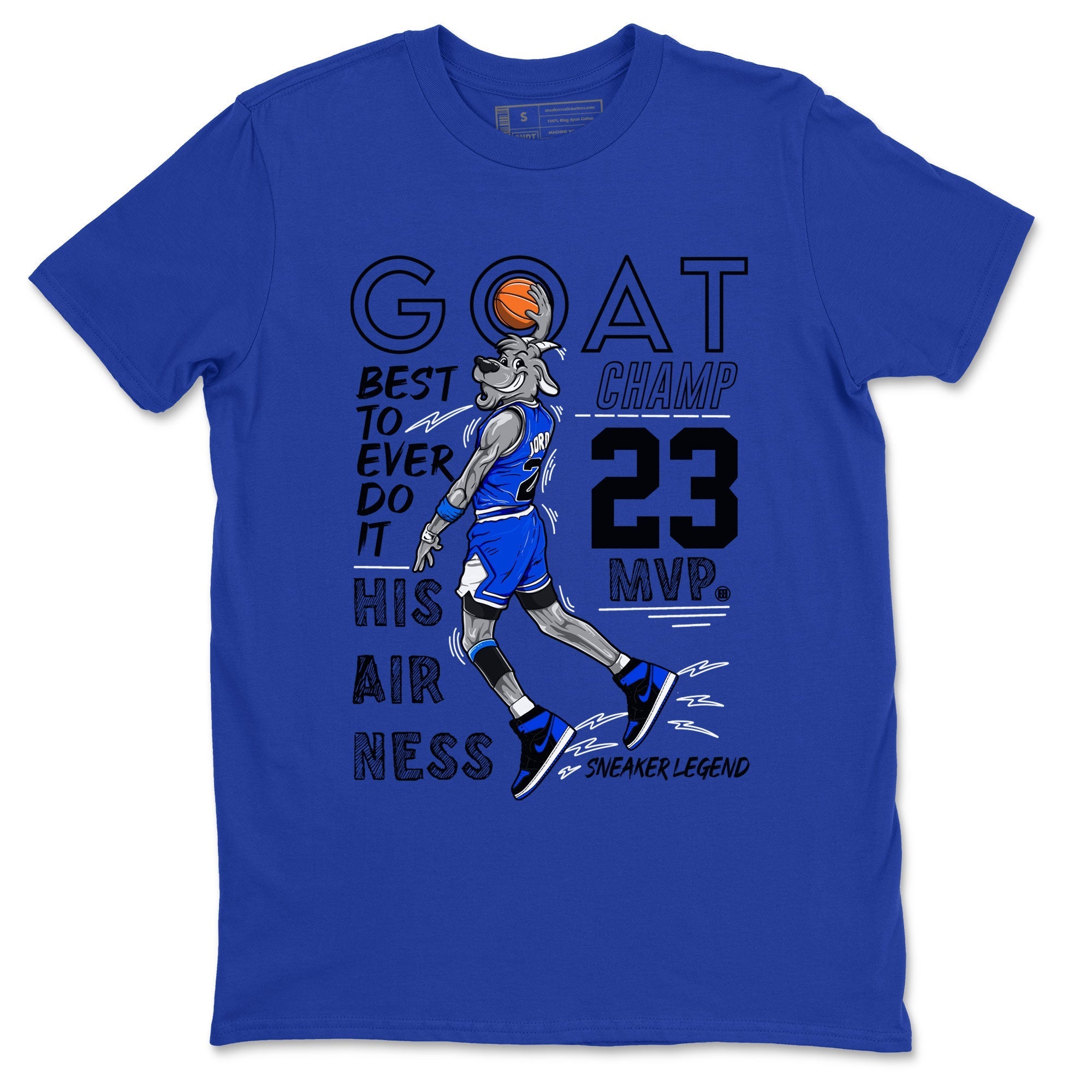 MVP Goat snkmatch Tee - Air Jordan 1 Royal Reimagined