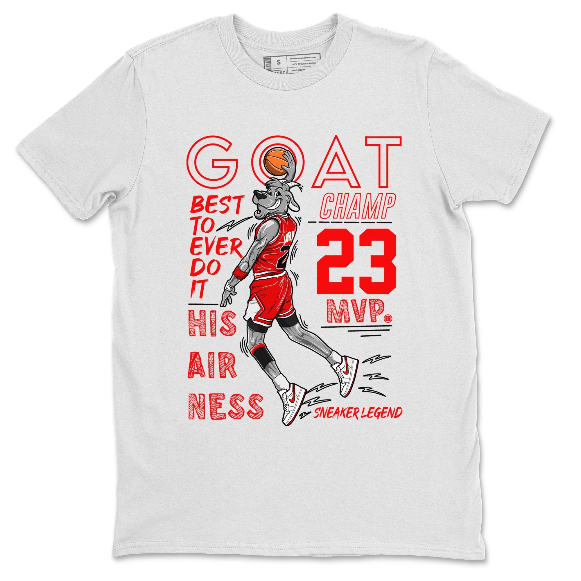 MVP Goat snkmatch Tee - Air Jordan 1 University Red