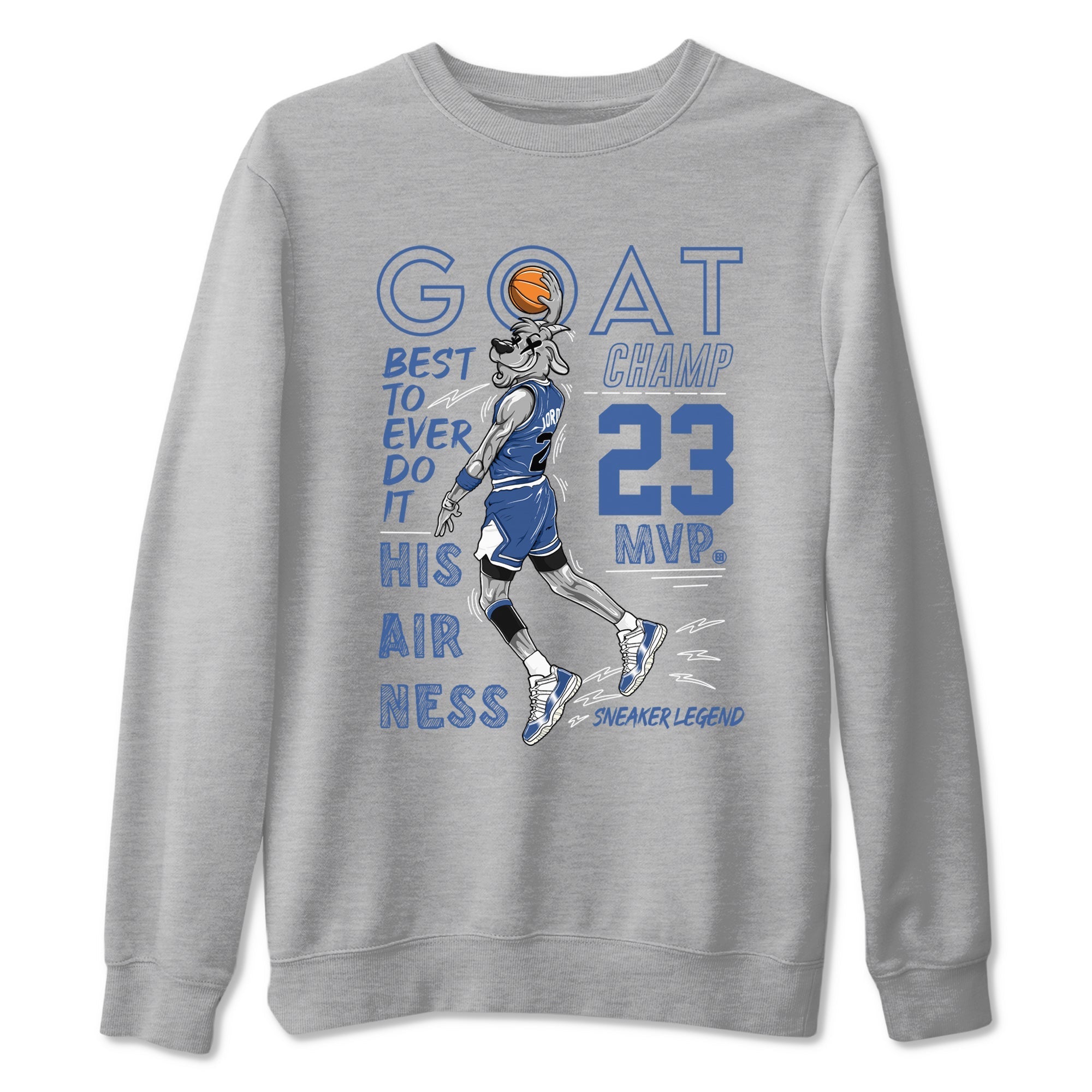 MVP Goat snkmatch Tees - Air Jordan 11 Diffused Blue