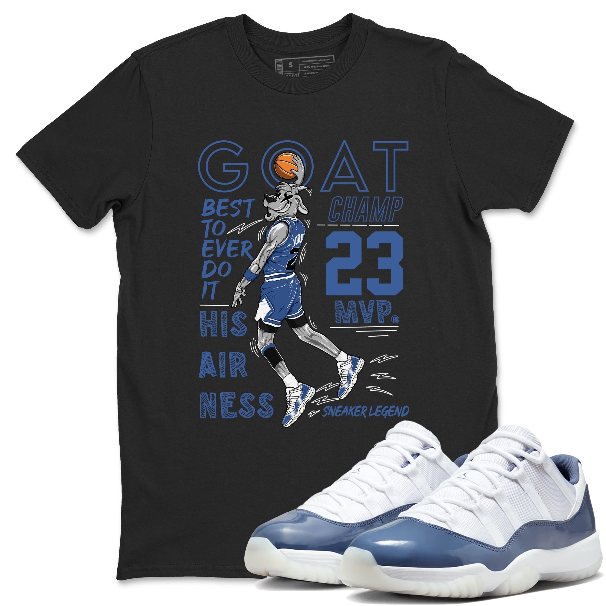 MVP Goat snkmatch Tees - Air Jordan 11 Diffused Blue