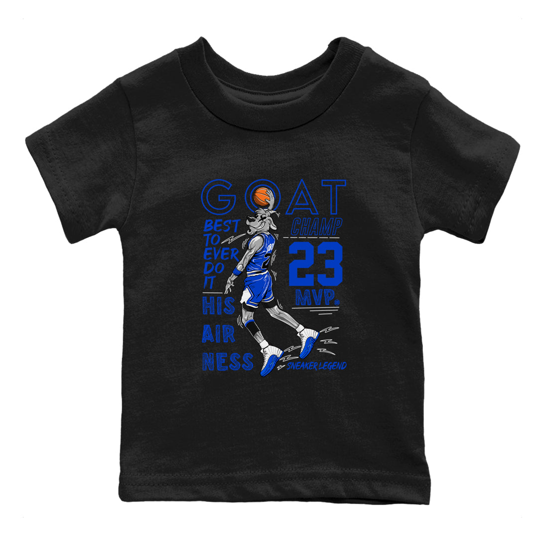 MVP Goat snkmatch Tees Kids - Air Jordan 12 Blueberry
