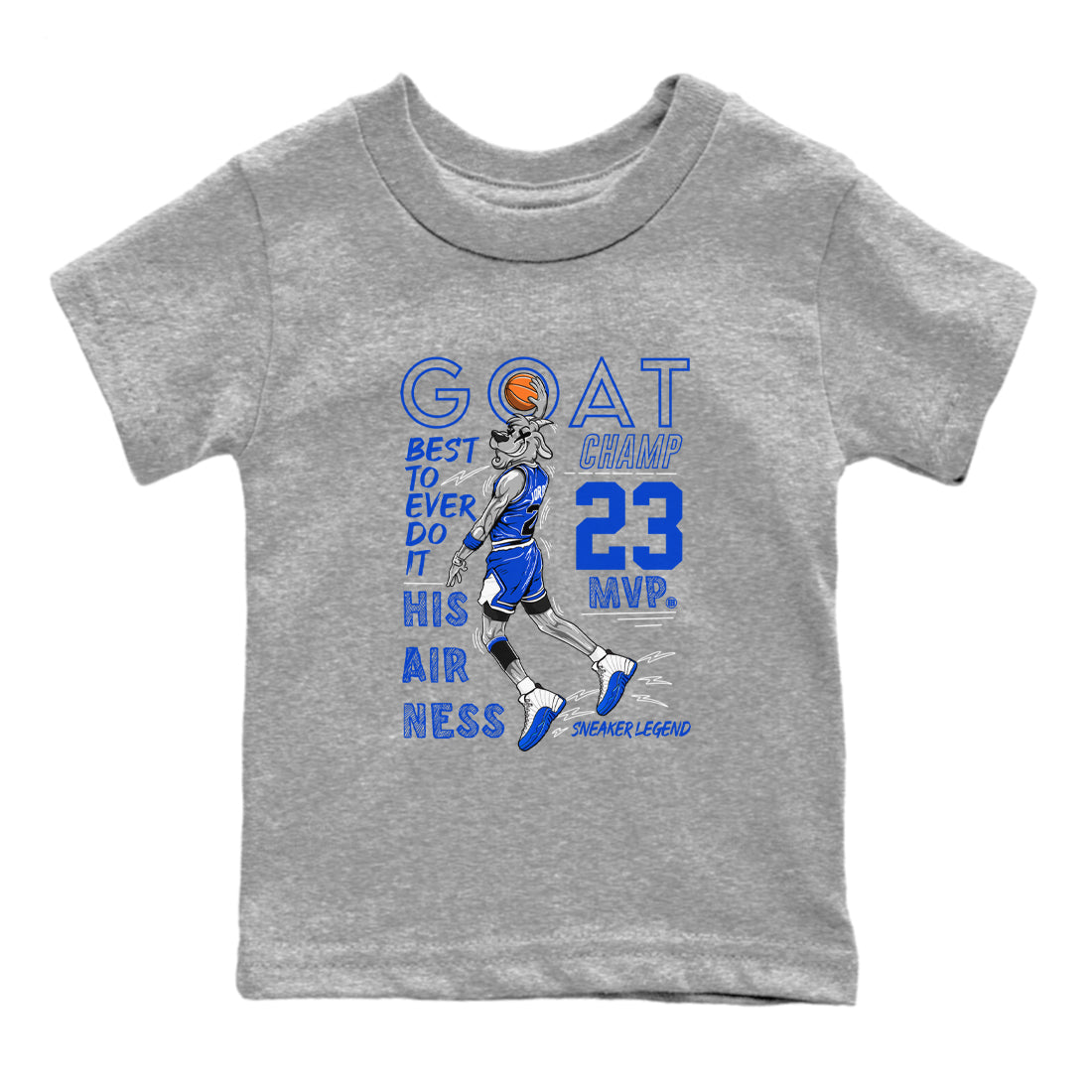 MVP Goat snkmatch Tees Kids - Air Jordan 12 Blueberry