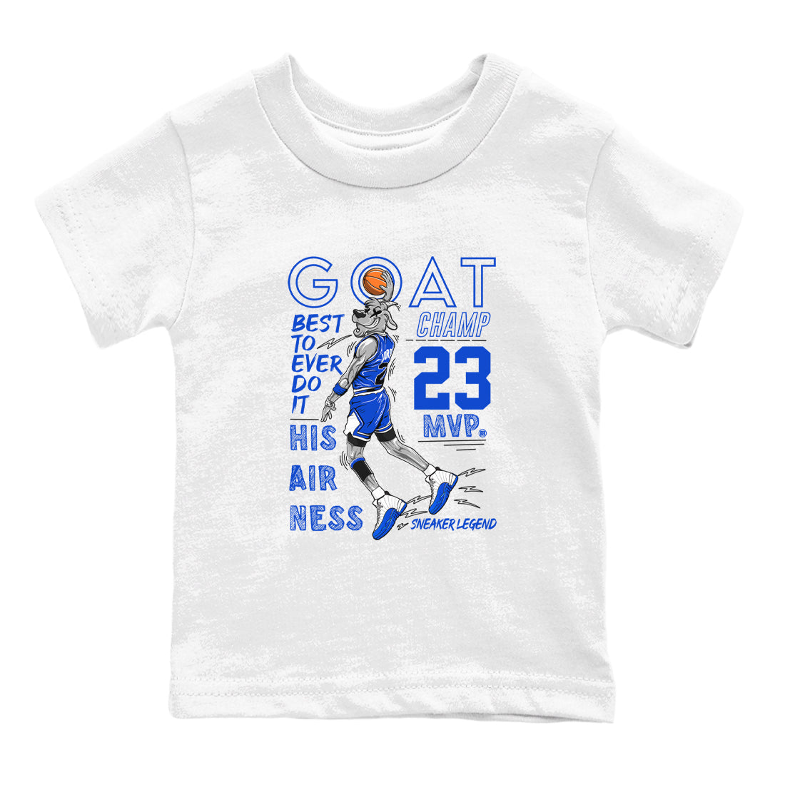 MVP Goat snkmatch Tees Kids - Air Jordan 12 Blueberry