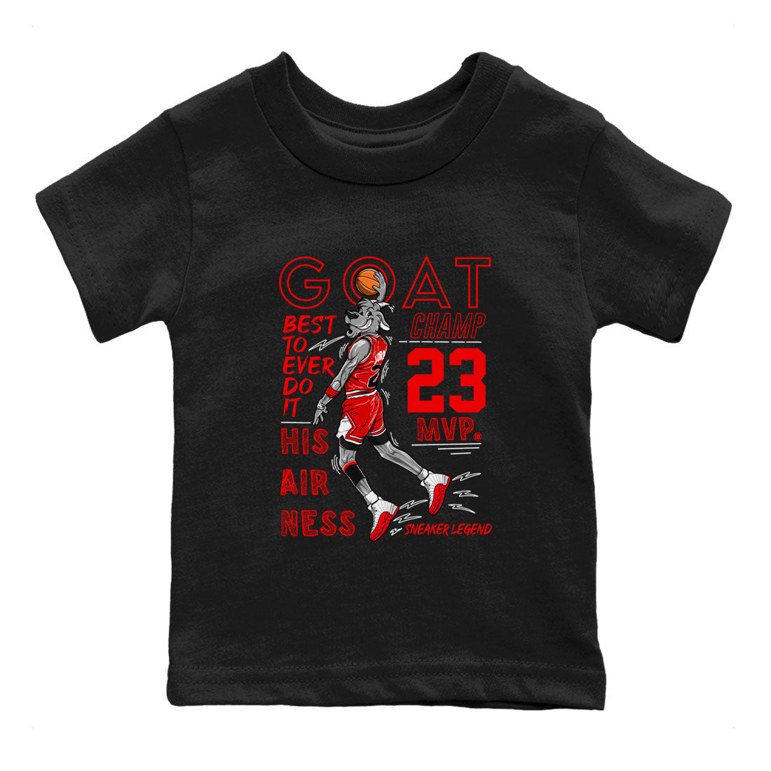 MVP Goat snkmatch Tee Kids - Air Jordan 12 Cherry