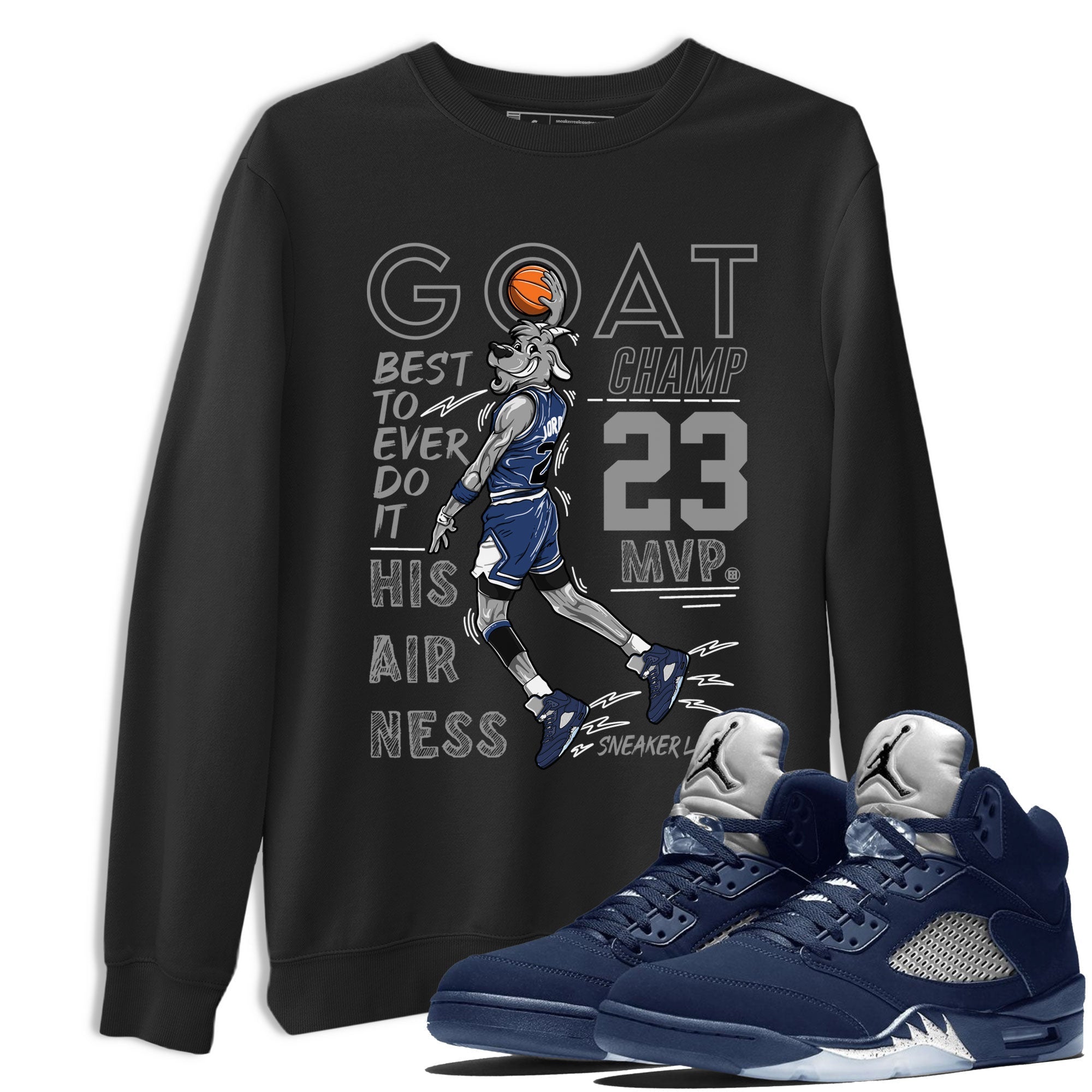 MVP Goat snkmatch Tee - Air Jordan 5 Georgetown