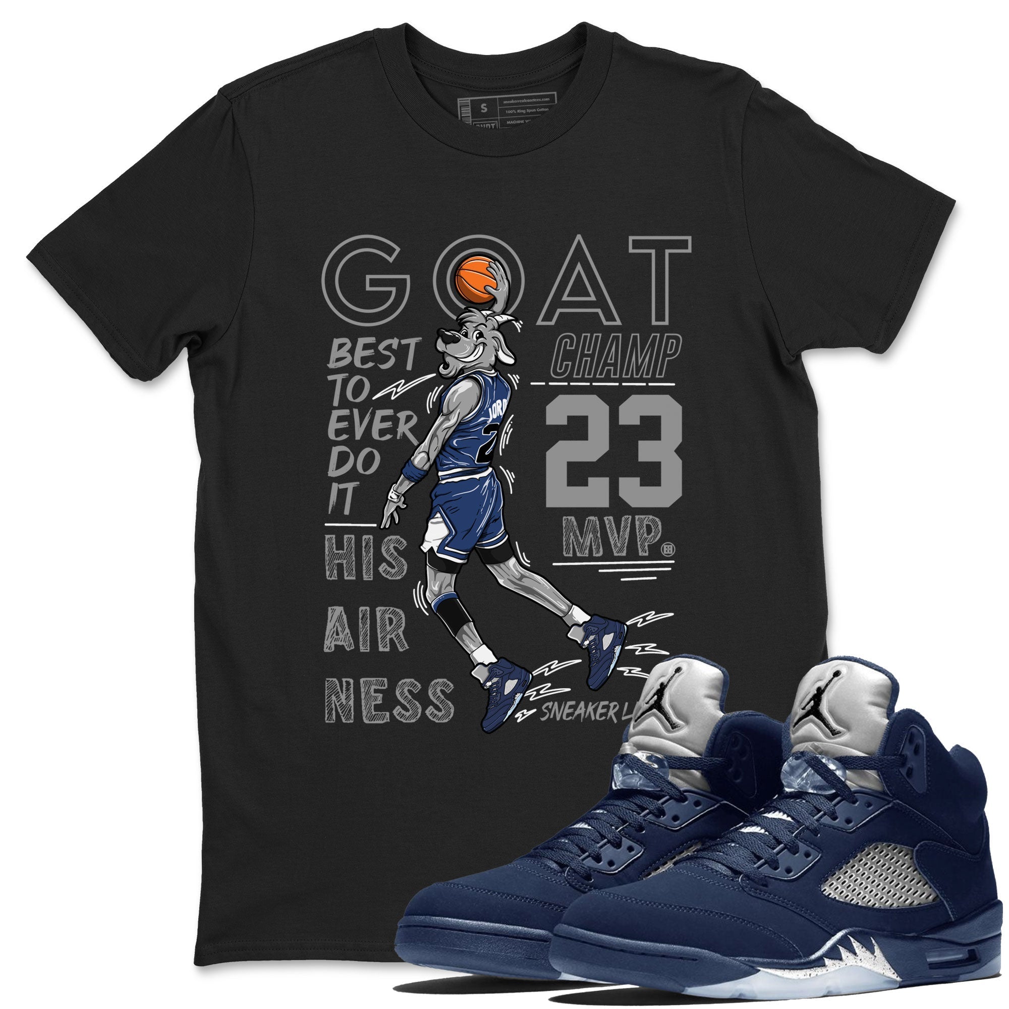MVP Goat snkmatch Tee - Air Jordan 5 Georgetown
