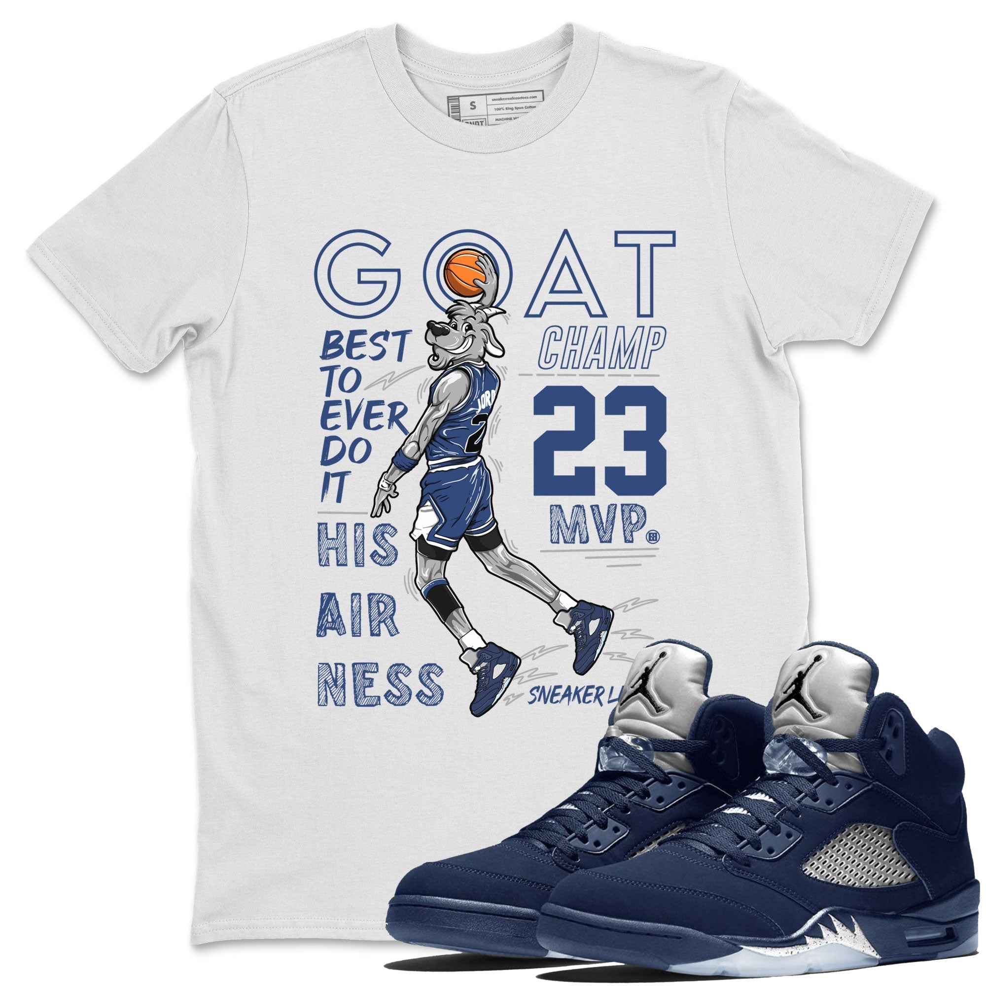 MVP Goat snkmatch Tee - Air Jordan 5 Georgetown