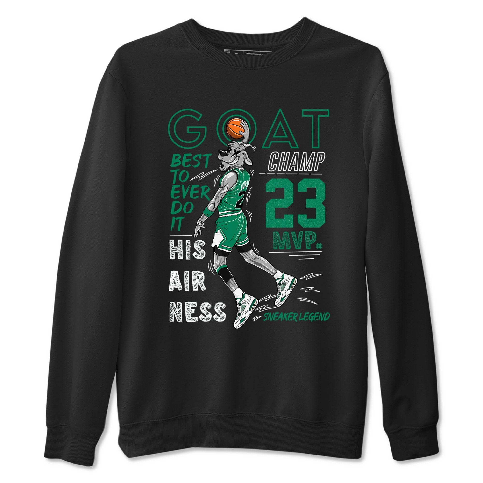 MVP Goat snkmatch Tees - Air Jordan 4 Oxidized Green