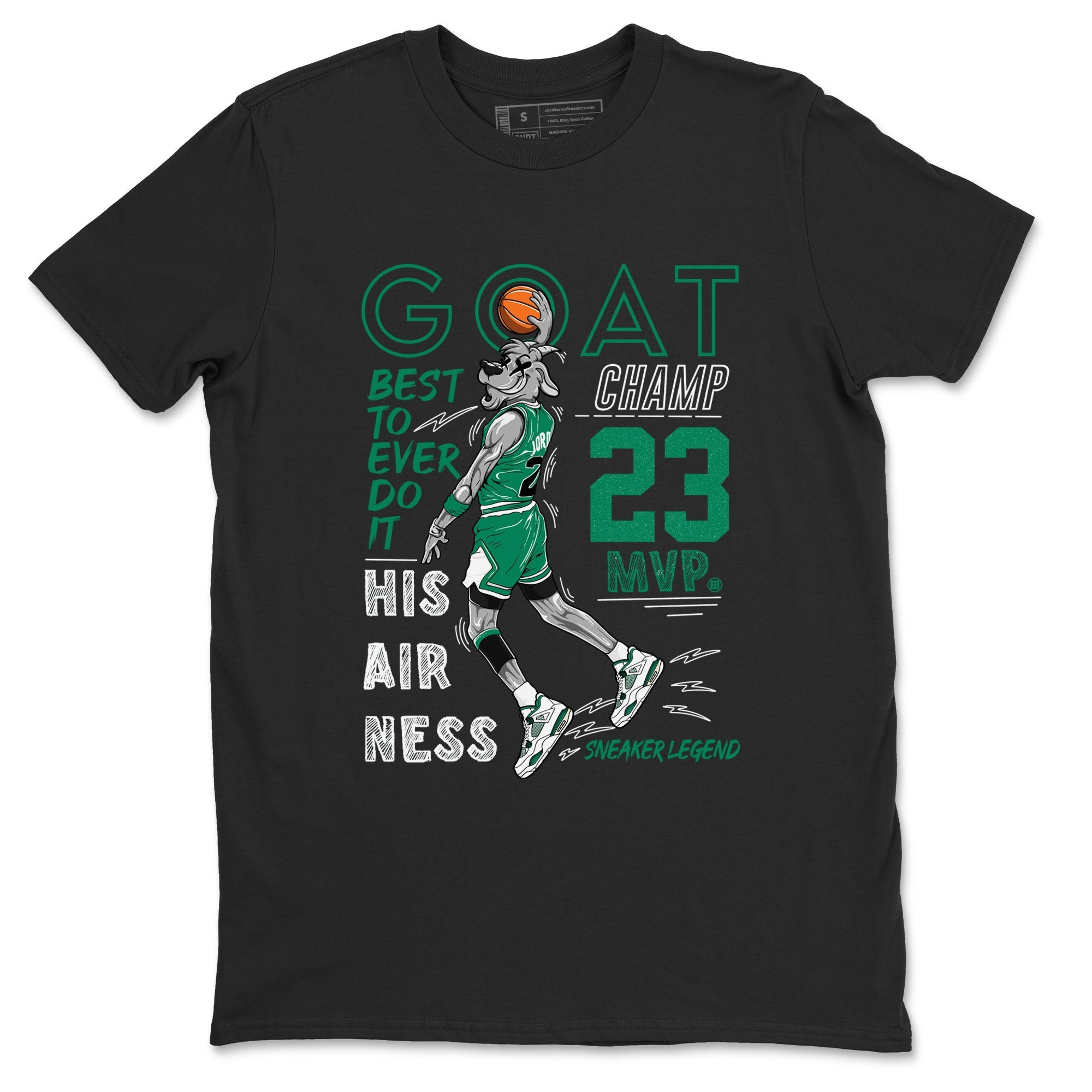 MVP Goat snkmatch Tees - Air Jordan 4 Oxidized Green
