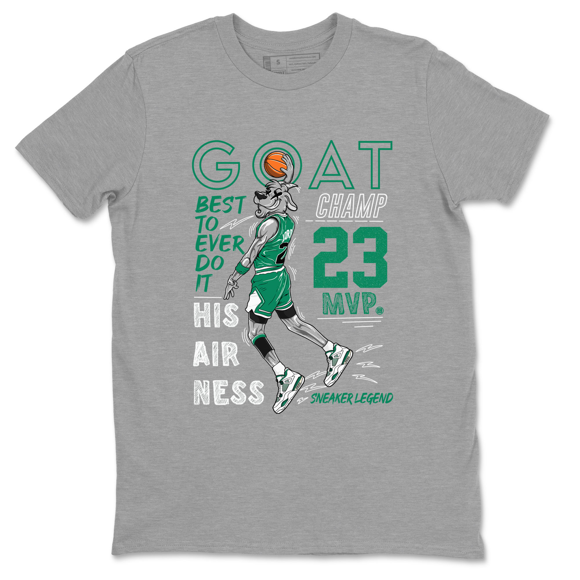 MVP Goat snkmatch Tees - Air Jordan 4 Oxidized Green