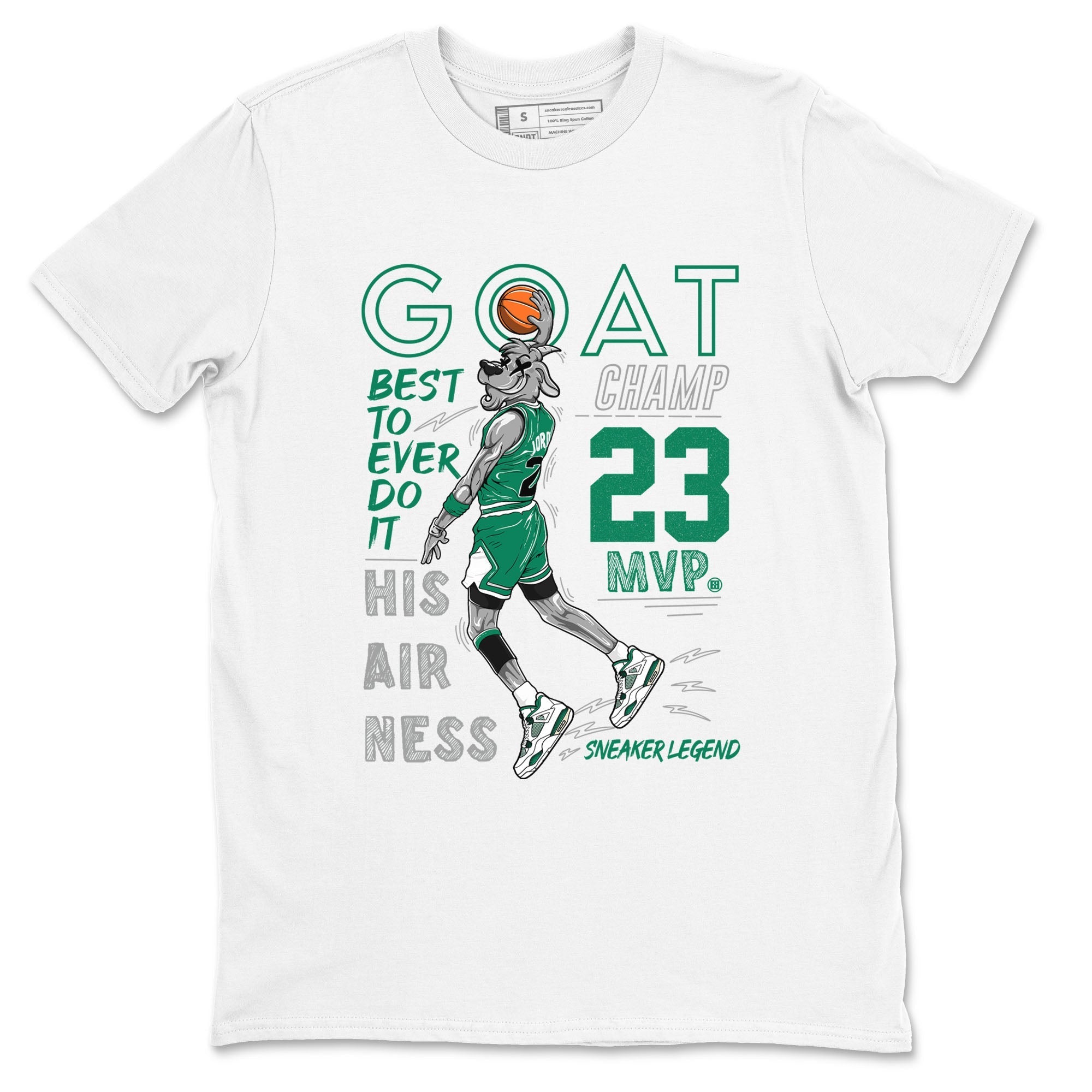 MVP Goat snkmatch Tees - Air Jordan 4 Oxidized Green