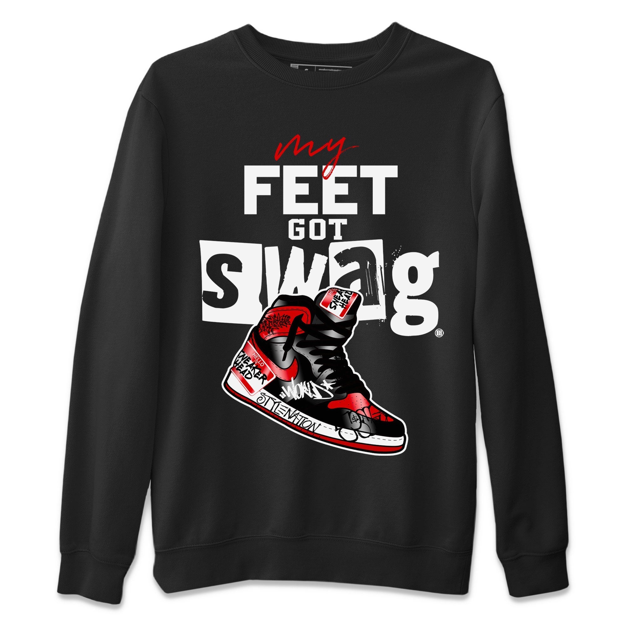 My Feet Got Swag snkmatch Tee - Air Jordan 1 Satin Bred