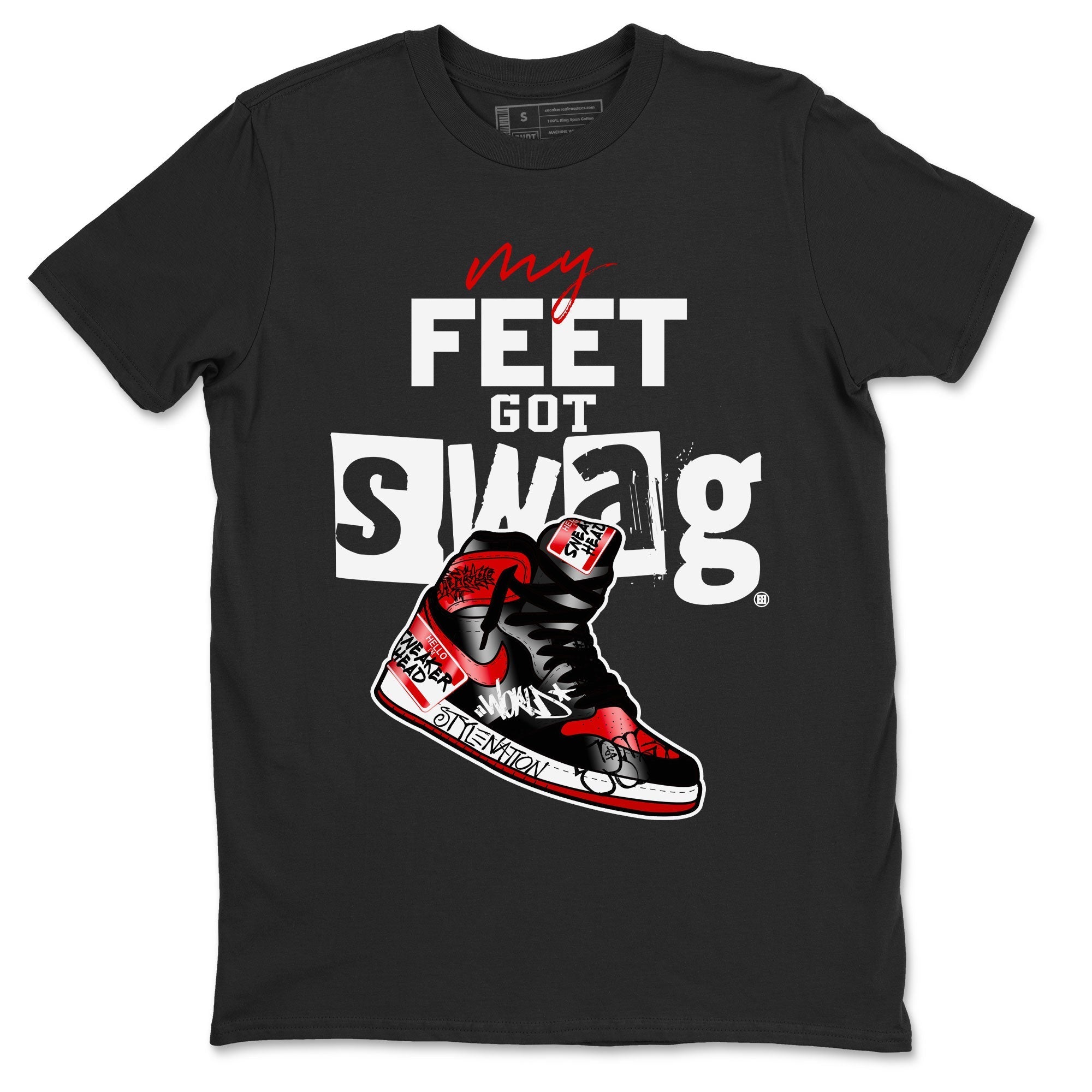 My Feet Got Swag snkmatch Tee - Air Jordan 1 Satin Bred