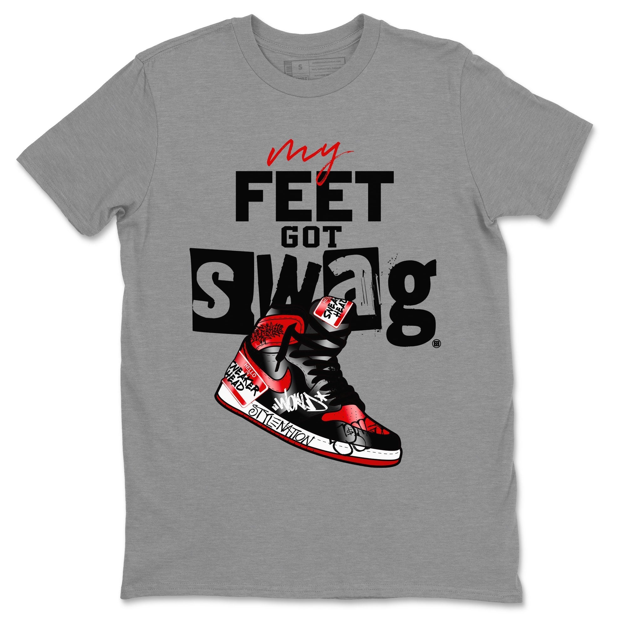 My Feet Got Swag snkmatch Tee - Air Jordan 1 Satin Bred