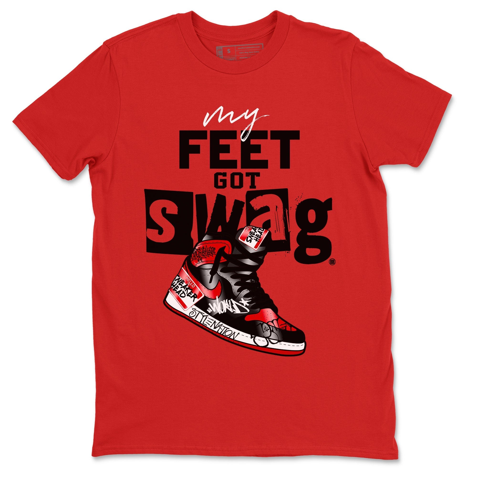 My Feet Got Swag snkmatch Tee - Air Jordan 1 Satin Bred