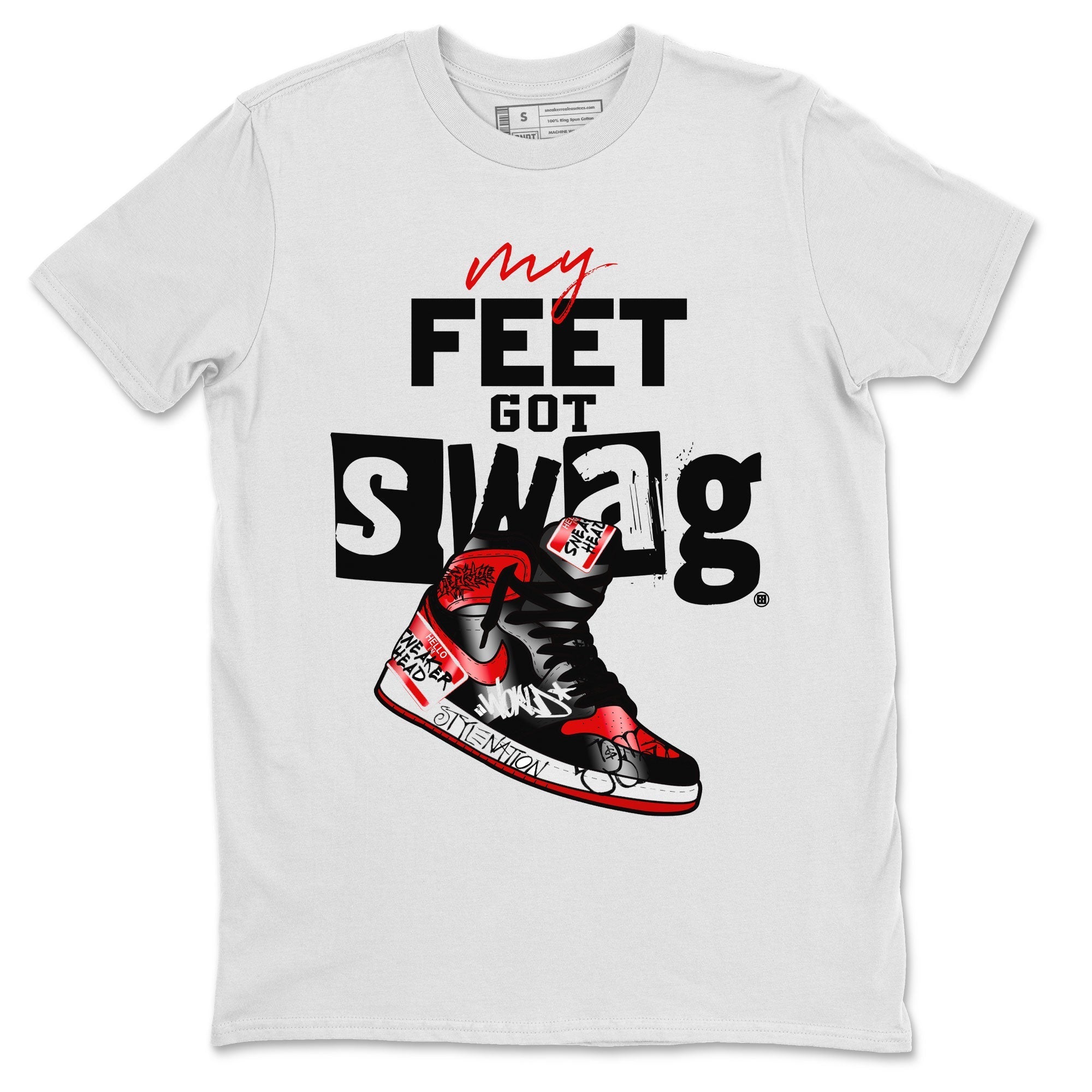 My Feet Got Swag snkmatch Tee - Air Jordan 1 Satin Bred