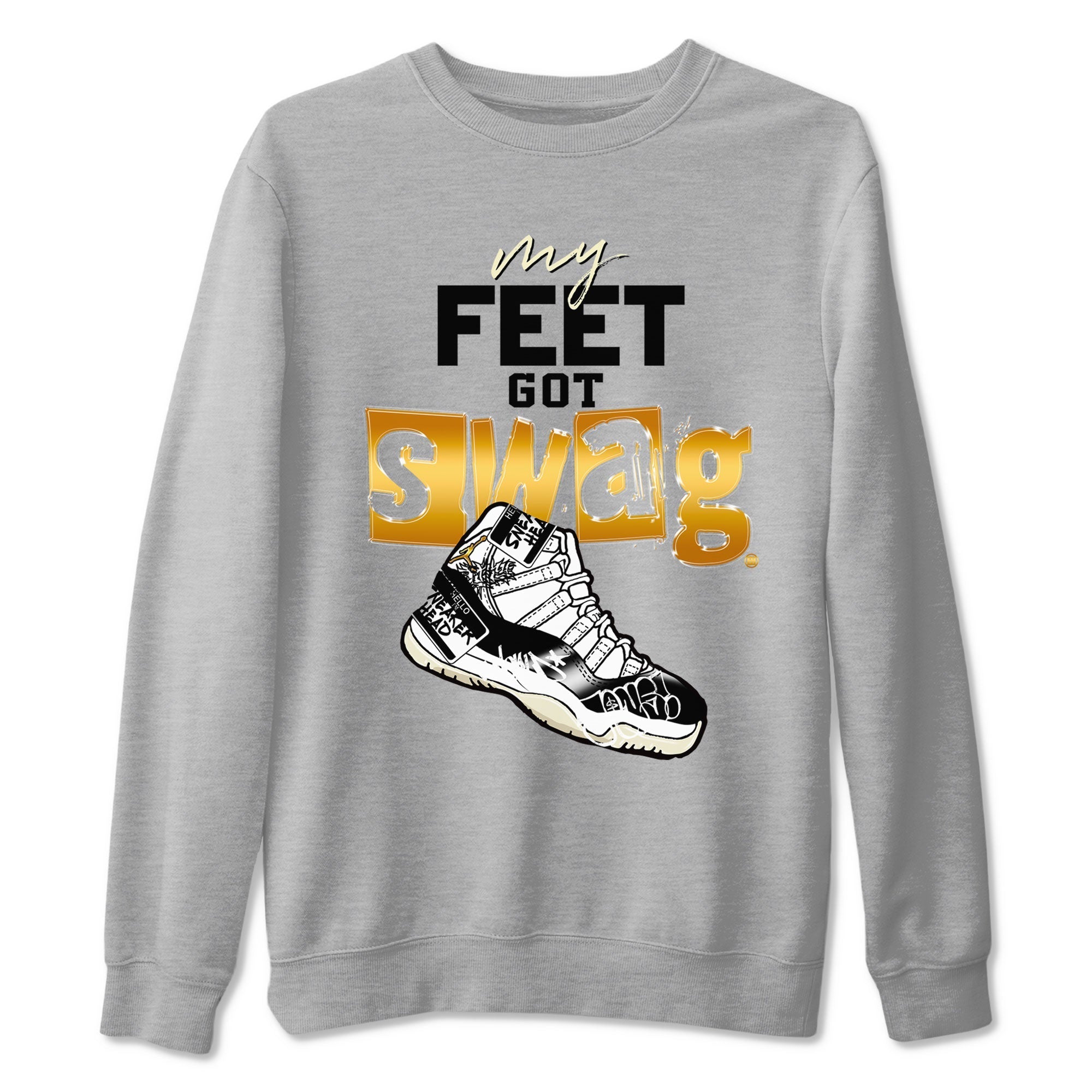 My Feet Got Swag snkmatch Tees - Air Jordan 11 Gratitude