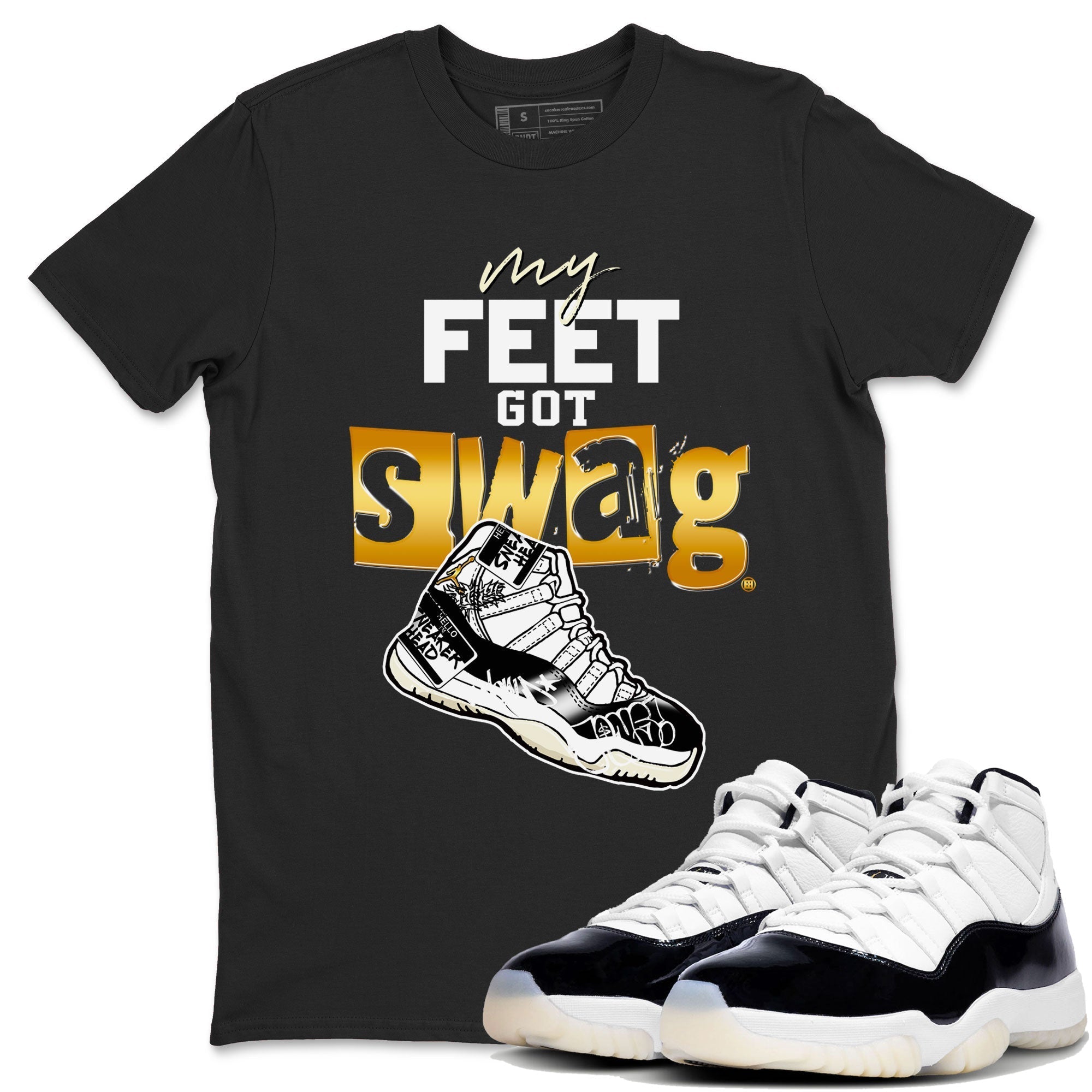 My Feet Got Swag snkmatch Tees - Air Jordan 11 Gratitude