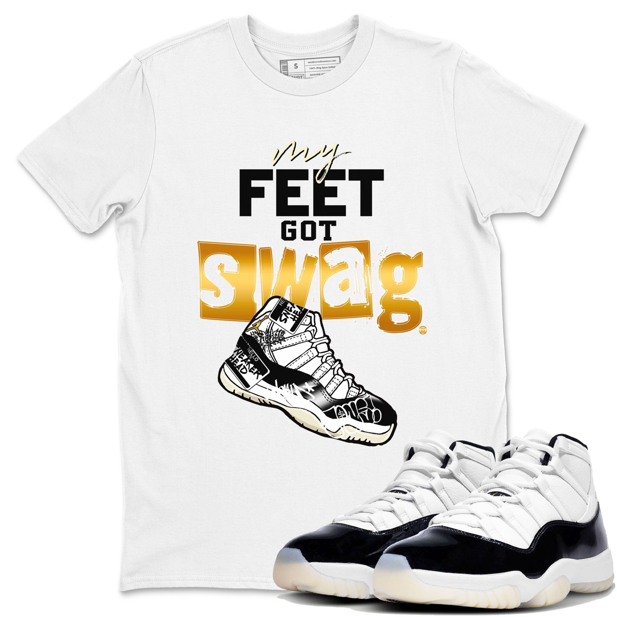 My Feet Got Swag snkmatch Tees - Air Jordan 11 Gratitude