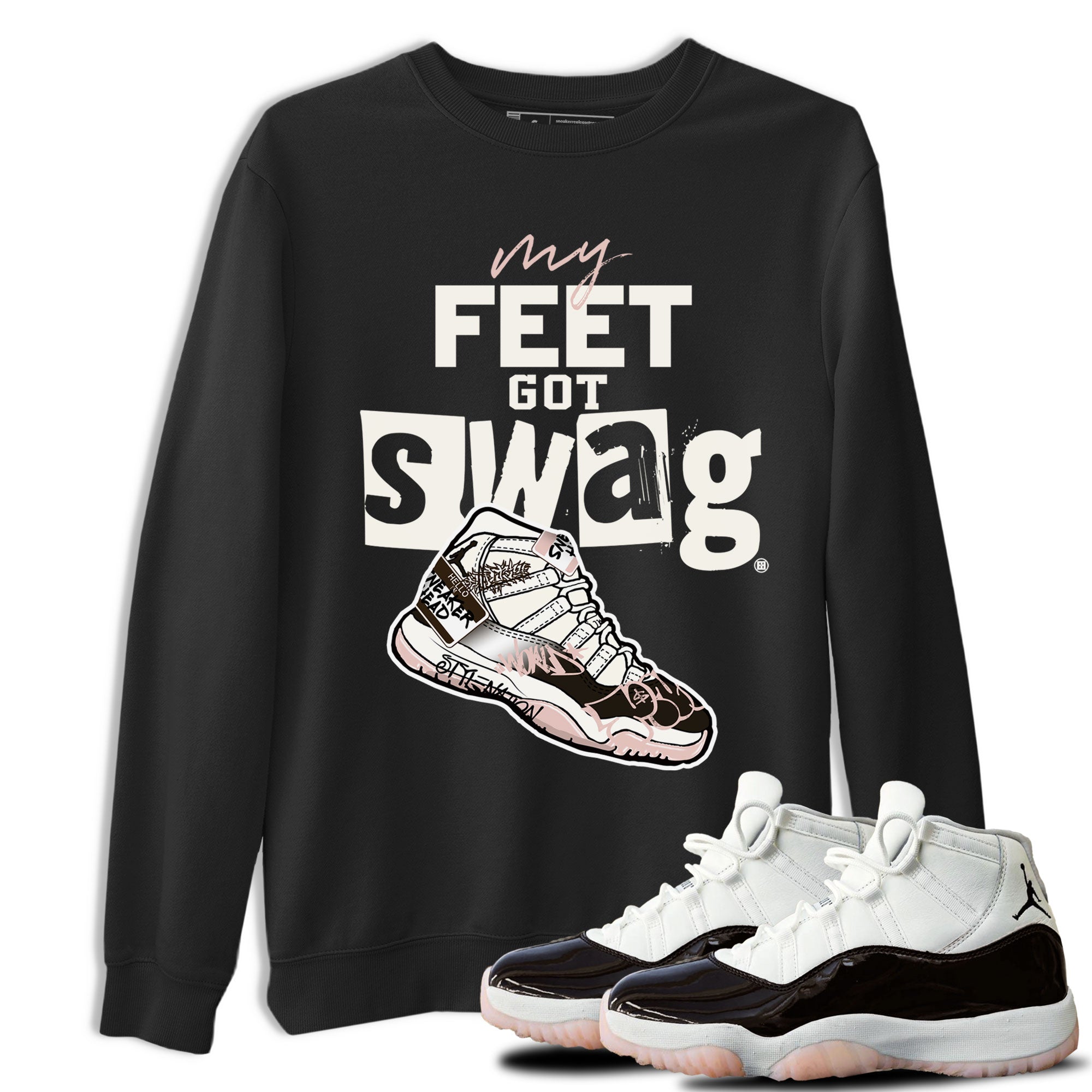 My Feet Got Swag snkmatch Tee - Air Jordan 11 Neapolitan
