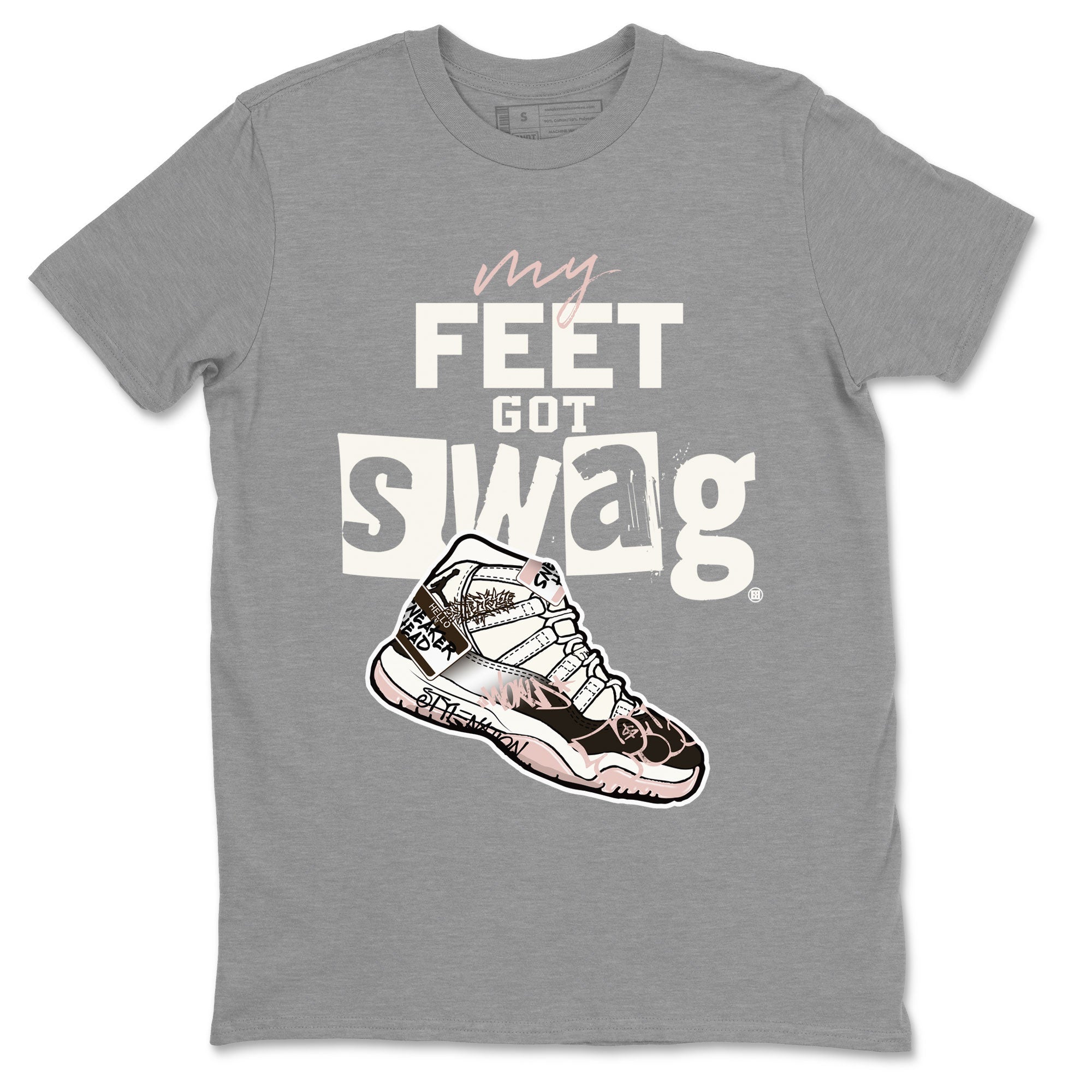 My Feet Got Swag snkmatch Tee - Air Jordan 11 Neapolitan