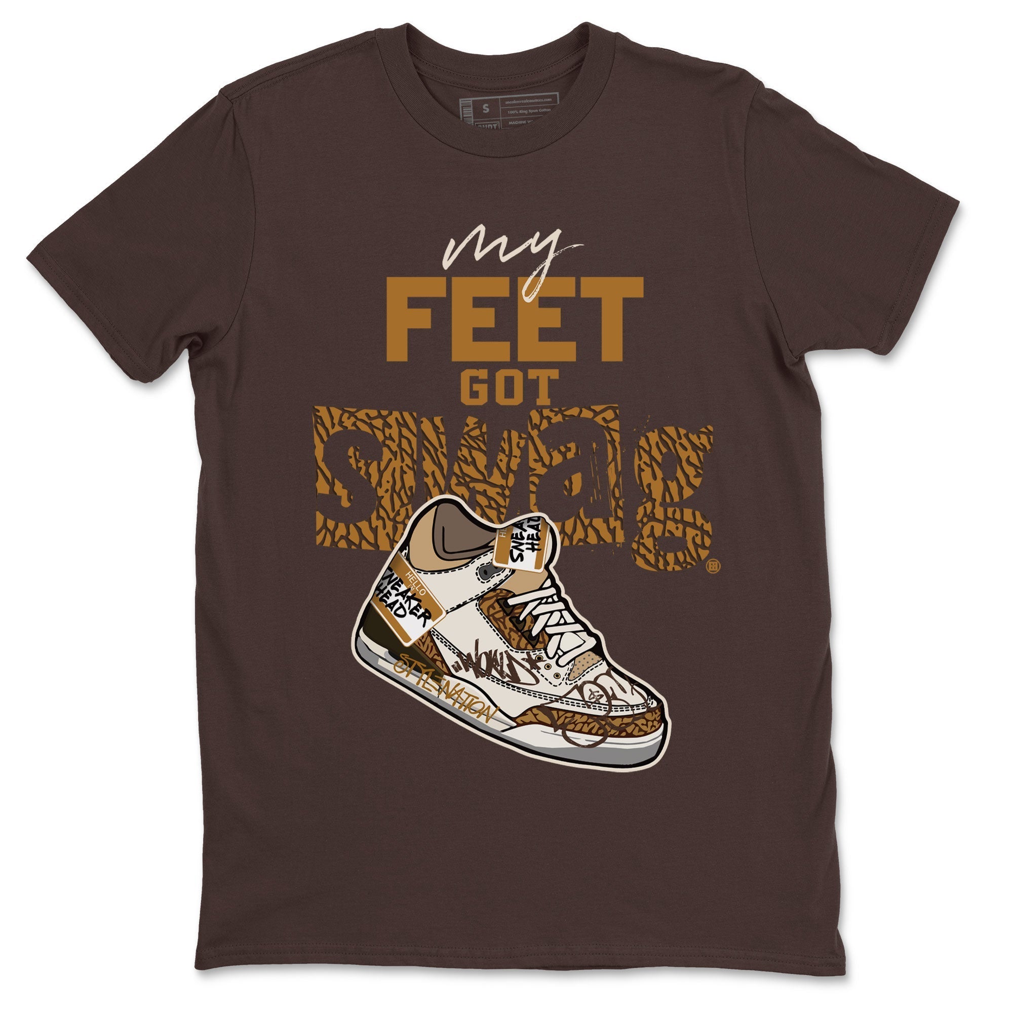 My Feet Got Swag snkmatch Tee - Air Jordan 3 Palomino
