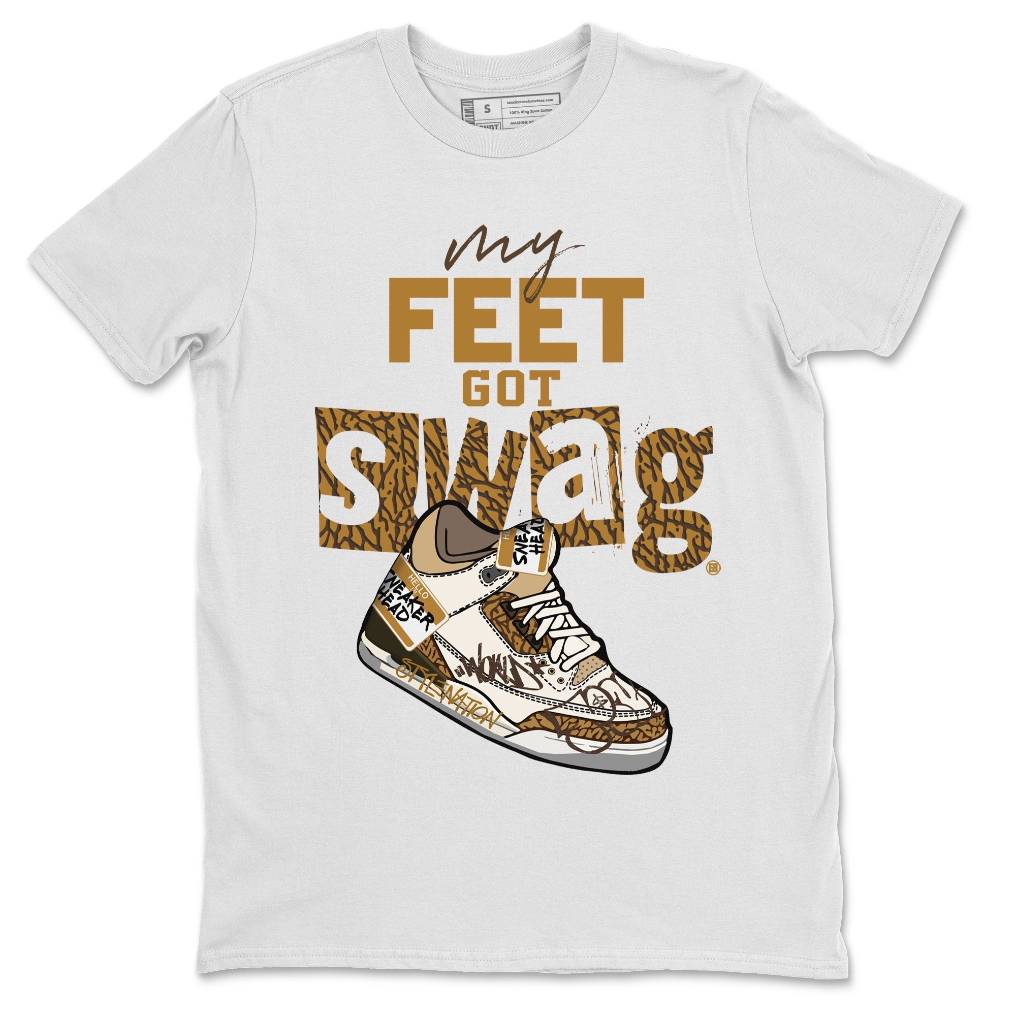 My Feet Got Swag snkmatch Tee - Air Jordan 3 Palomino