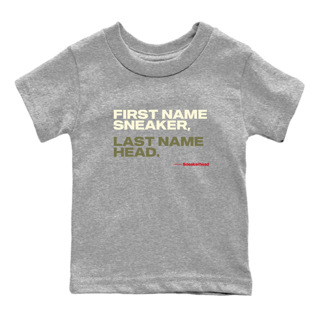 My Name Is snkmatch snkmatch Tees Kids - Air Jordan 1 Travis Scott Medium Olive