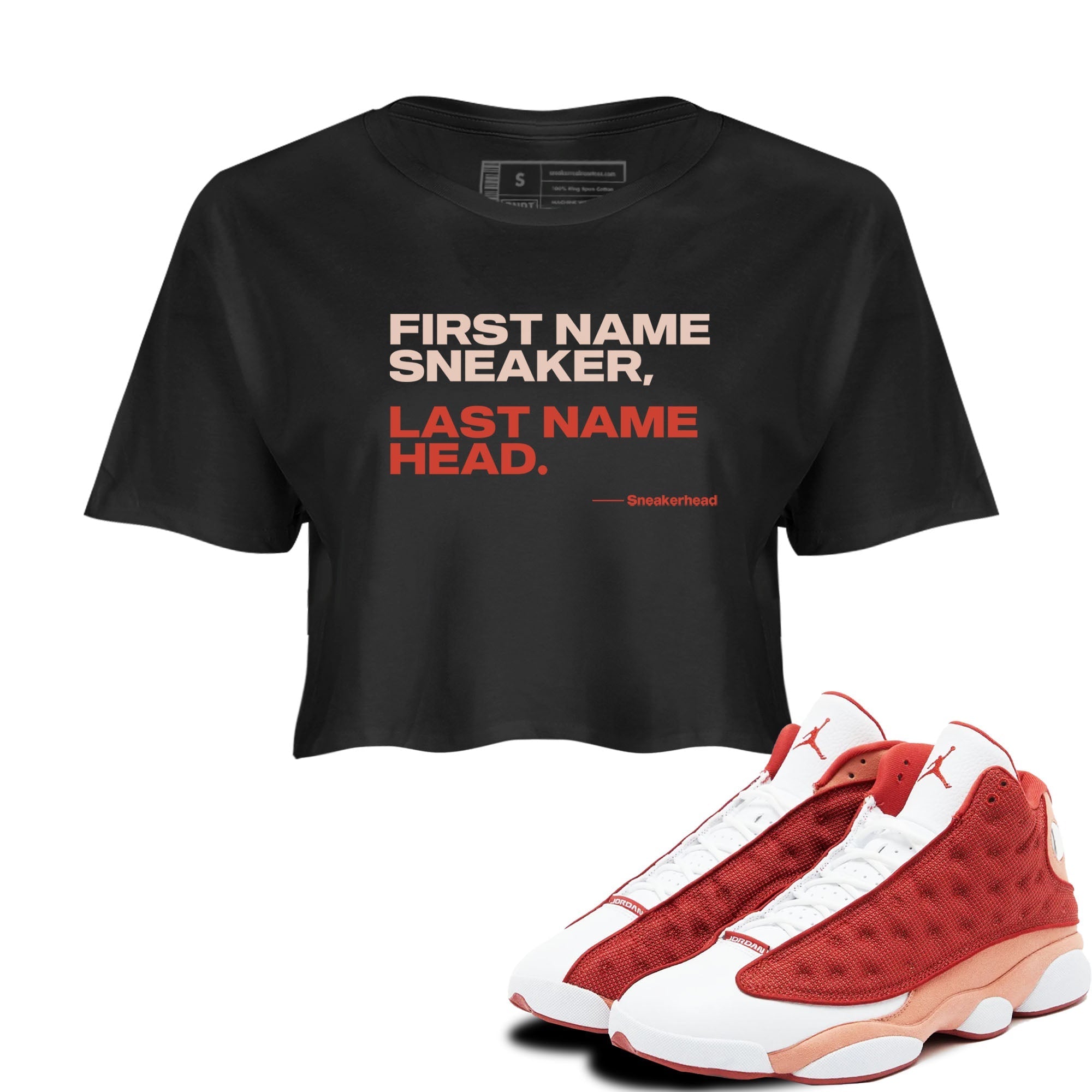 My Name Is snkmatch snkmatch Women's Top - Air Jordan 13 Dune Red