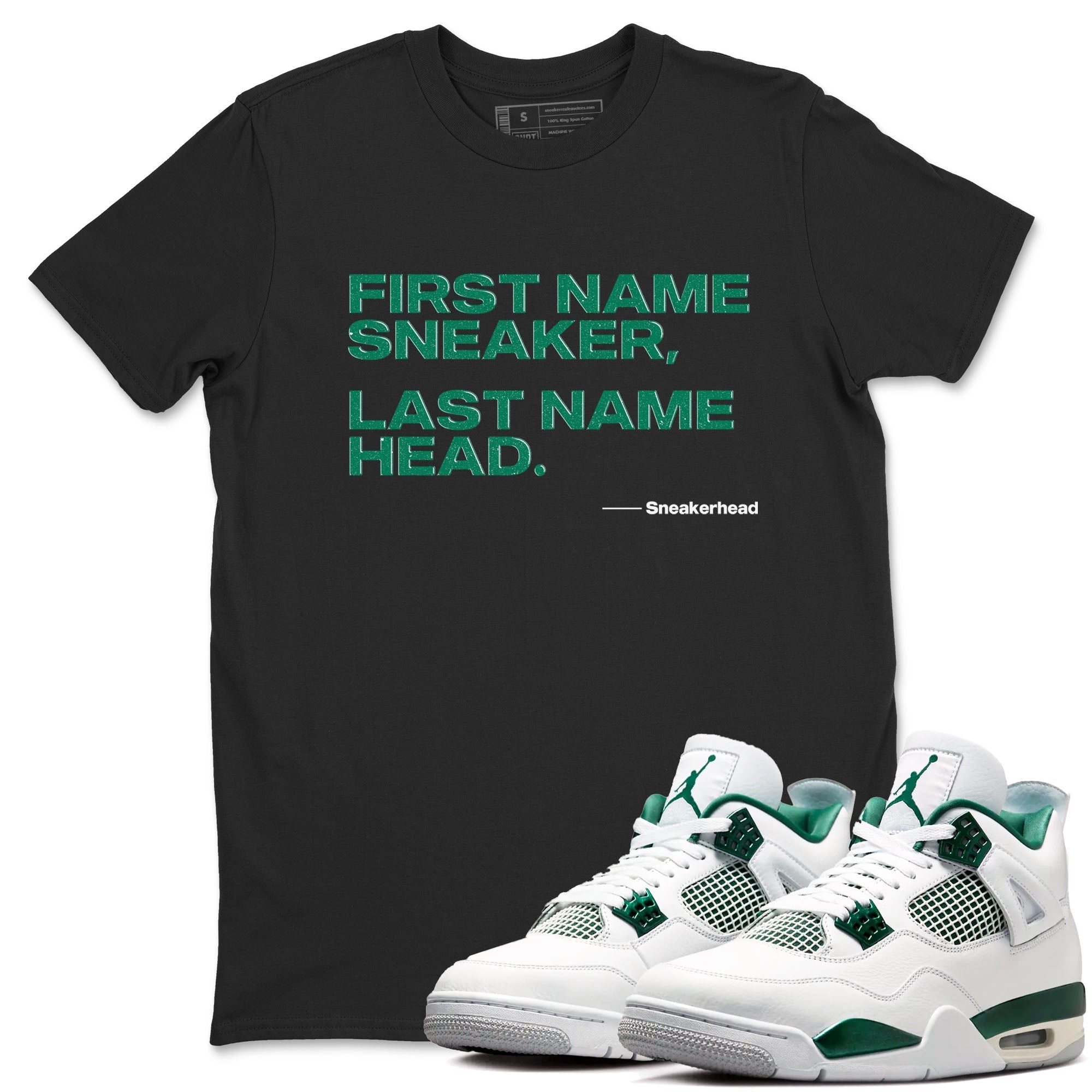 My Name Is snkmatch snkmatch Tees - Air Jordan 4 Oxidized Green