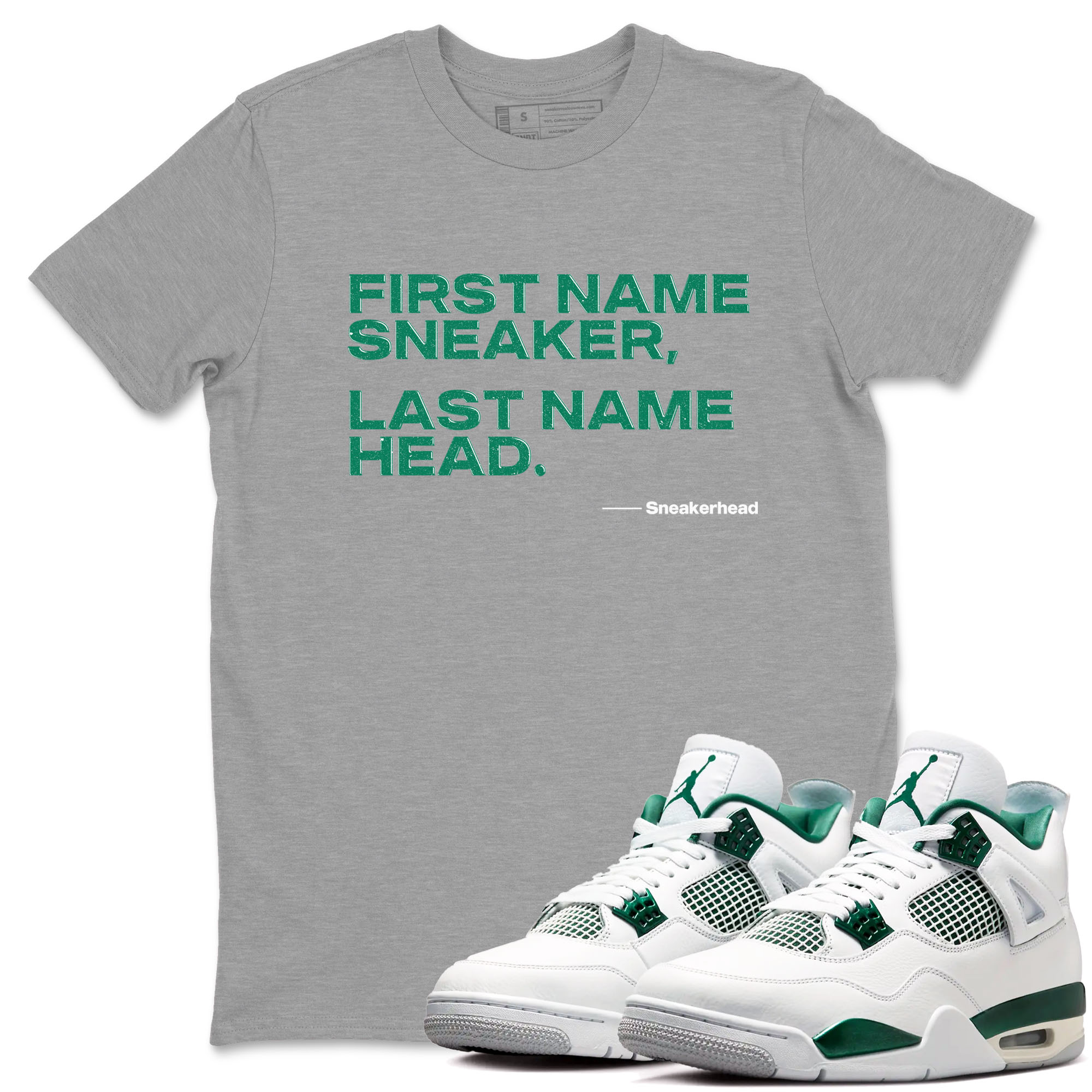 My Name Is snkmatch snkmatch Tees - Air Jordan 4 Oxidized Green