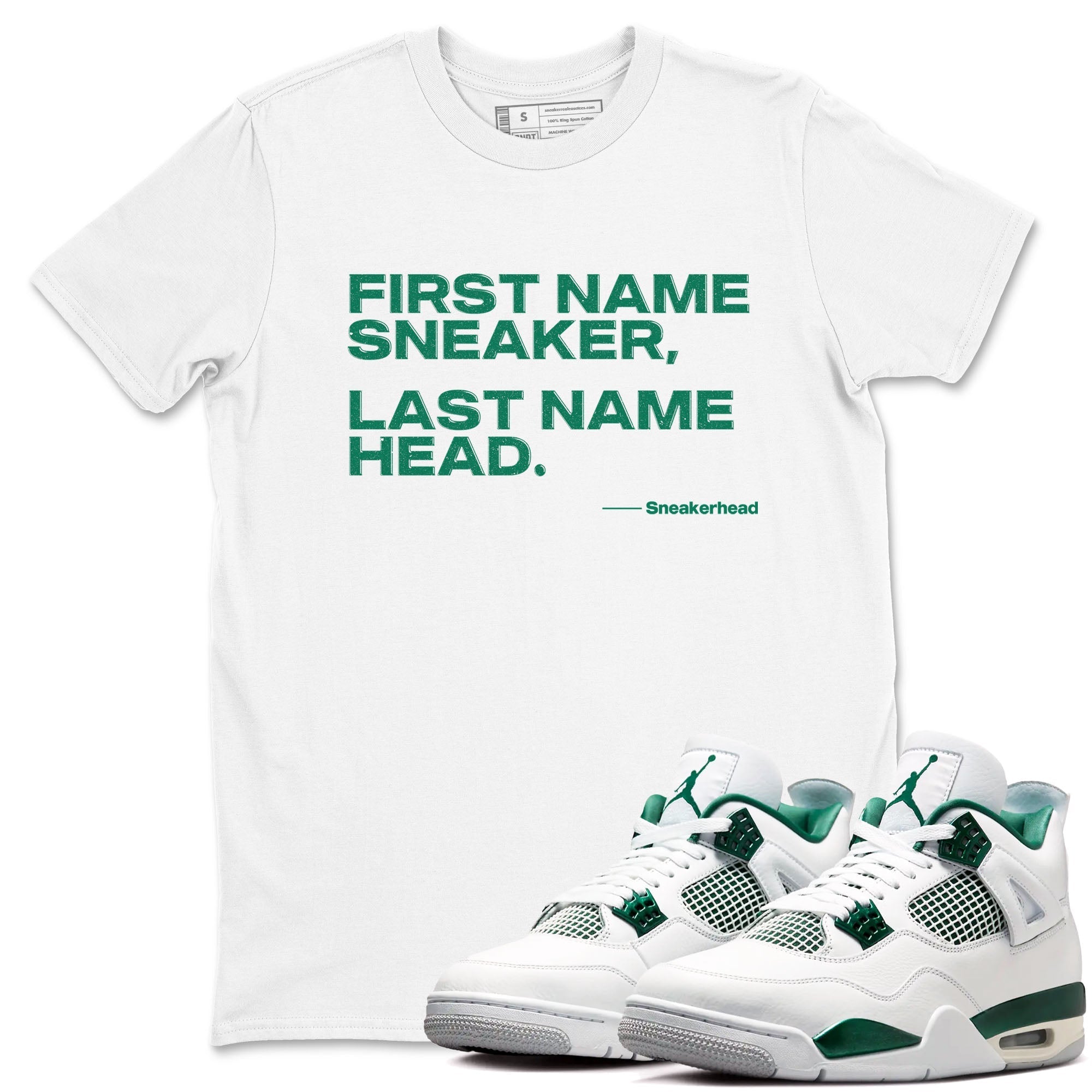 My Name Is snkmatch snkmatch Tees - Air Jordan 4 Oxidized Green