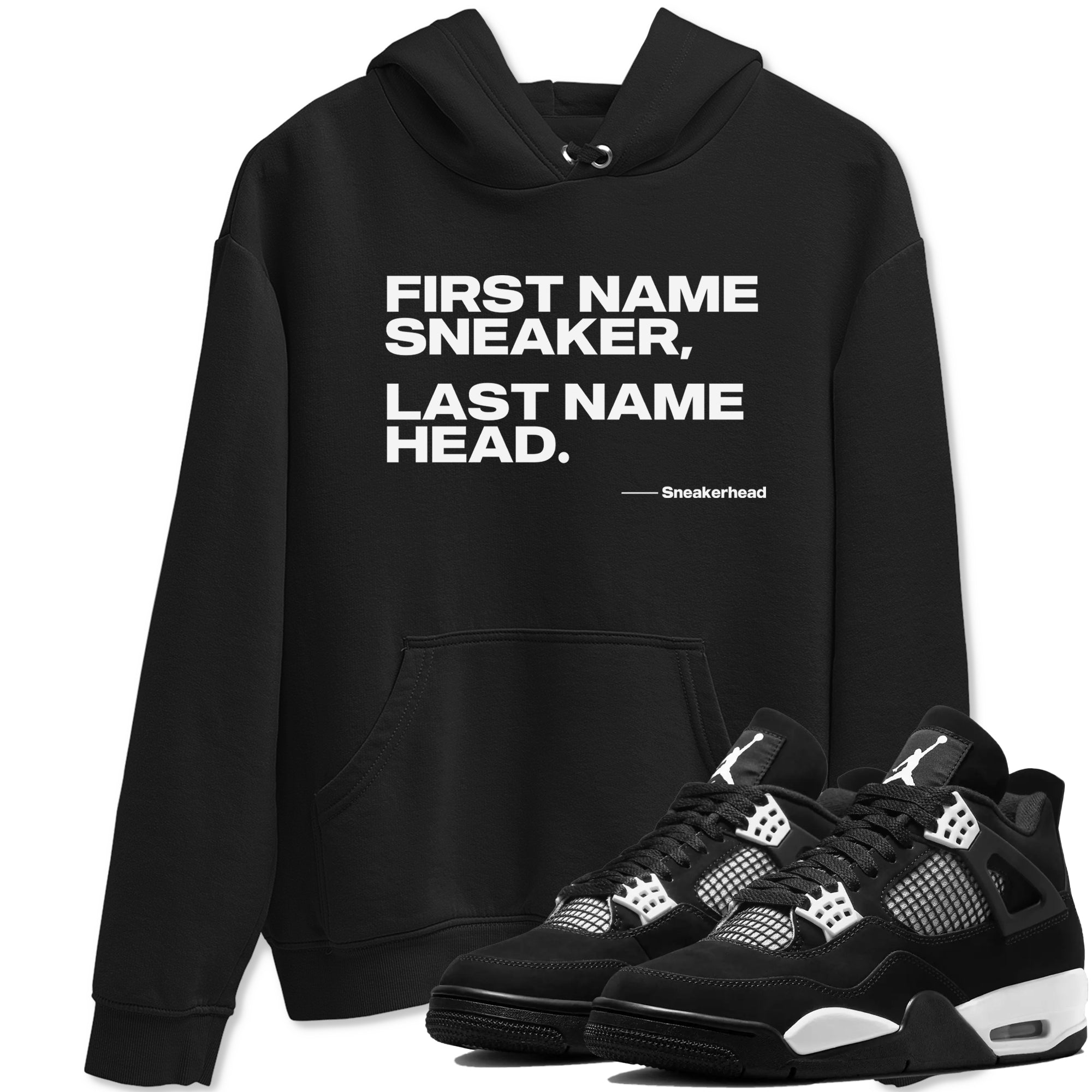 My Name Is snkmatch snkmatch Tees - Air Jordan 4 White Thunder