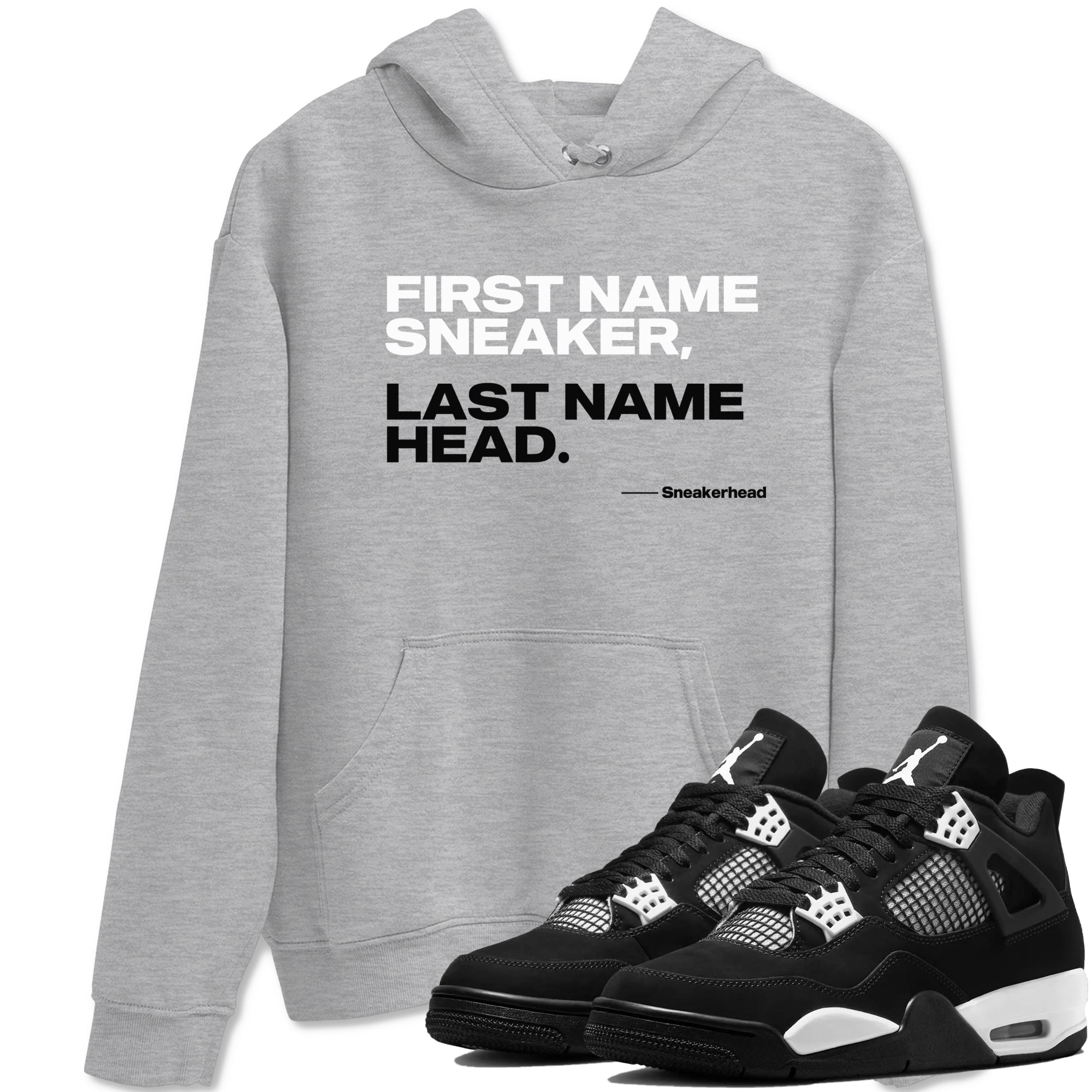 My Name Is snkmatch snkmatch Tees - Air Jordan 4 White Thunder
