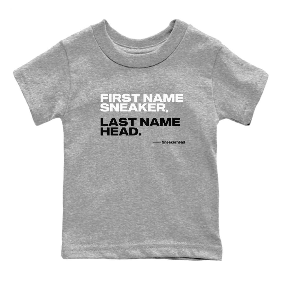 My Name Is snkmatch snkmatch Tees Kids - Air Jordan 4 White Thunder