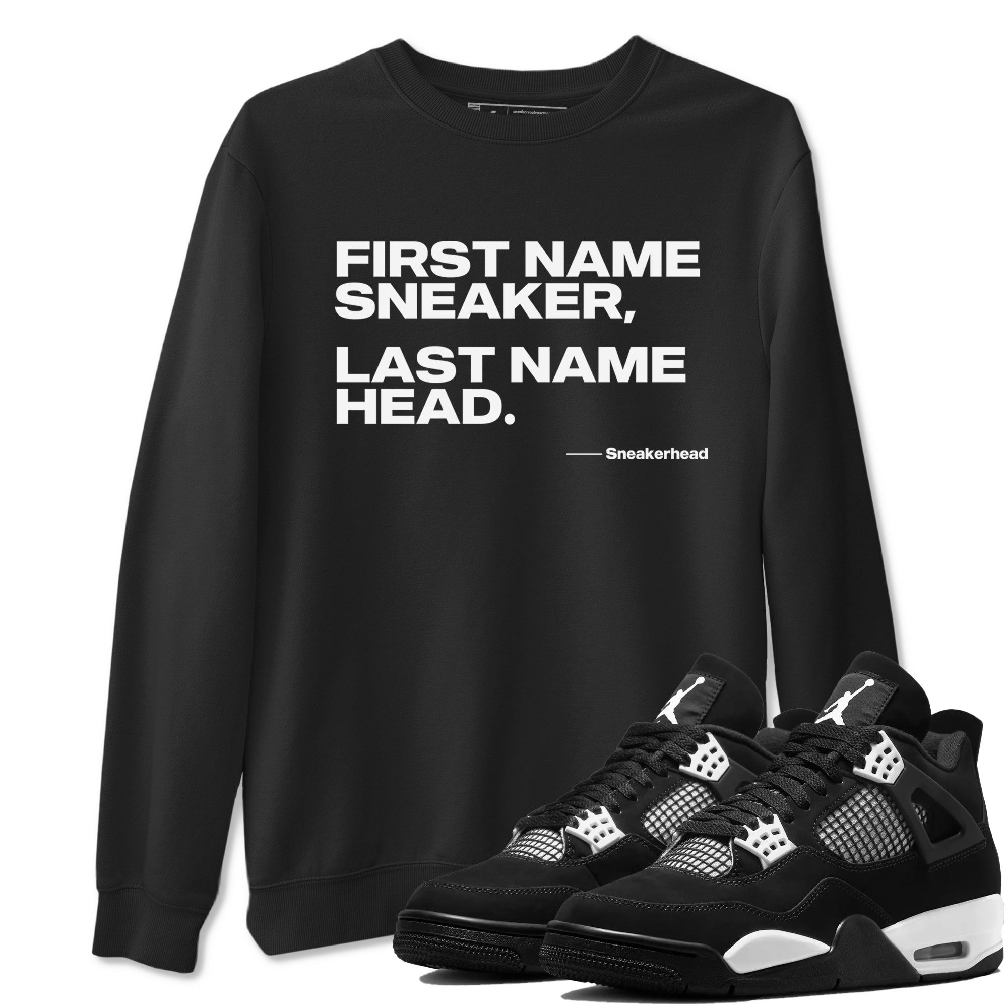 My Name Is snkmatch snkmatch Tees - Air Jordan 4 White Thunder