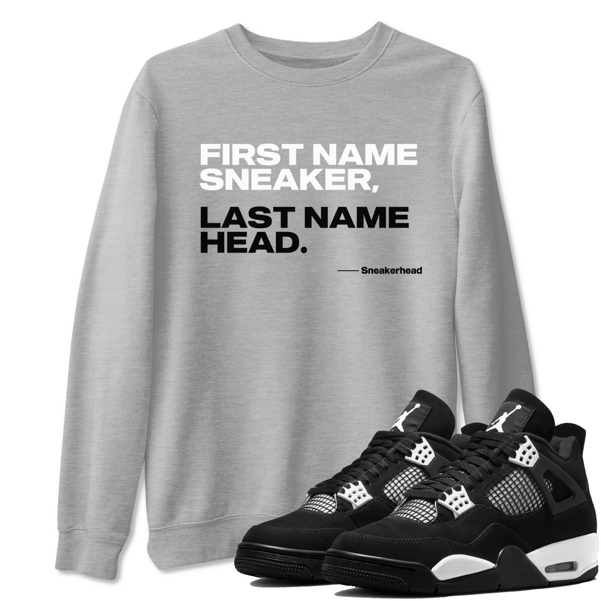 My Name Is snkmatch snkmatch Tees - Air Jordan 4 White Thunder