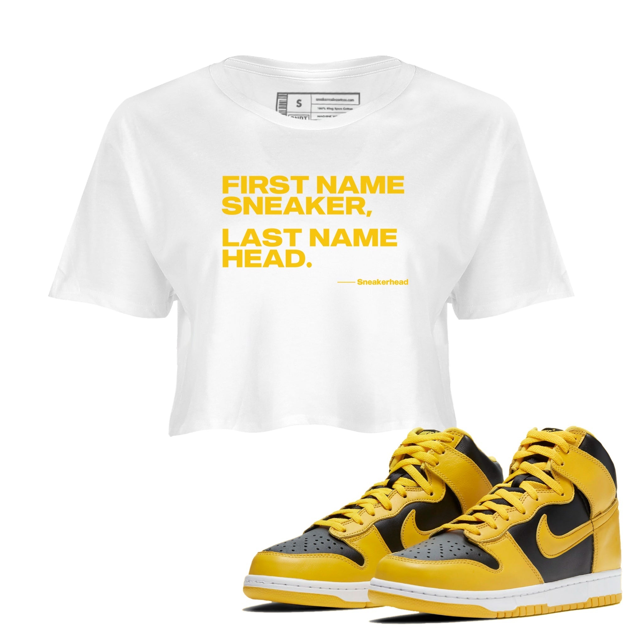 My Name Is snkmatch snkmatch Women's Top - Dunk High Pollen
